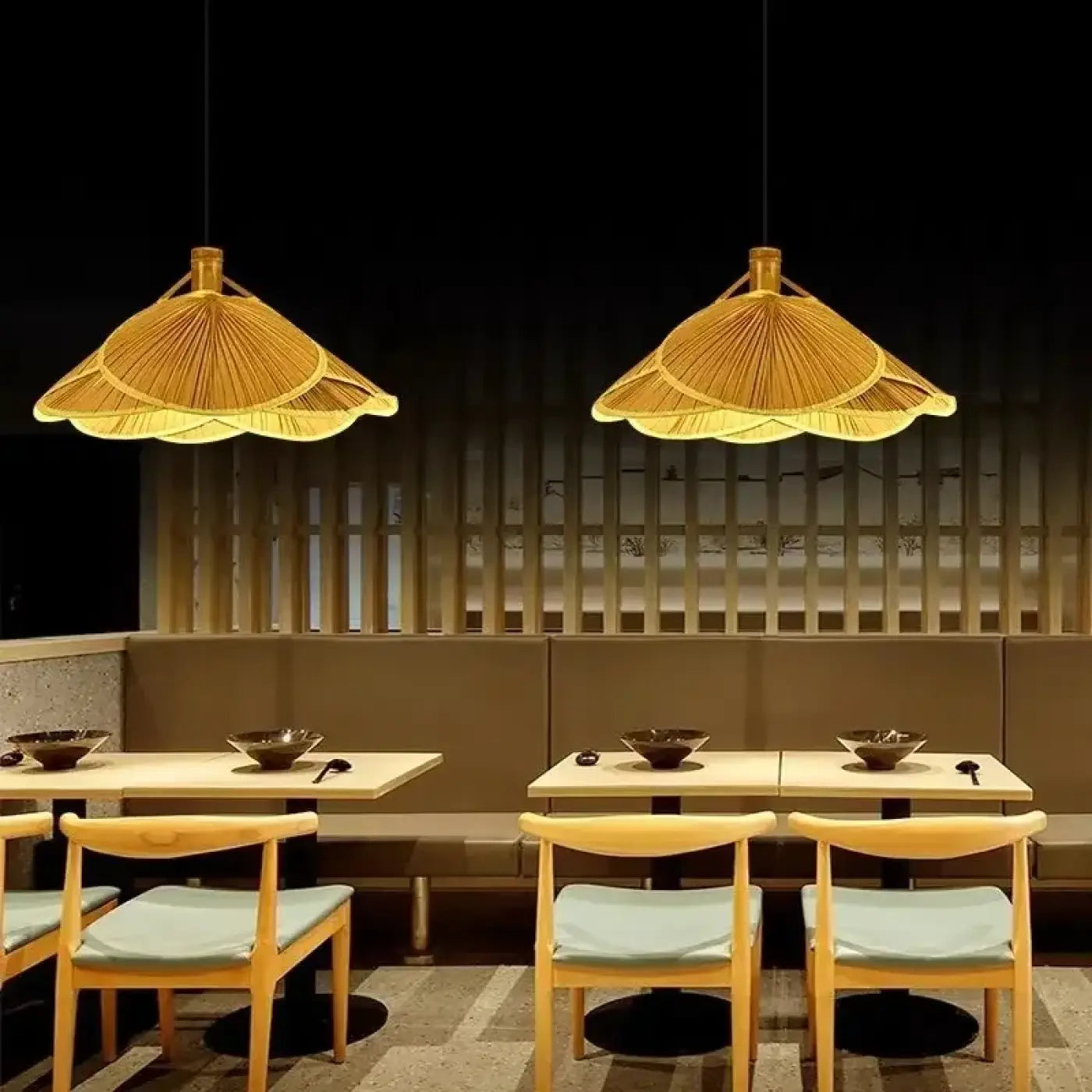 Suspension Luminaire en Bambou - Boufle