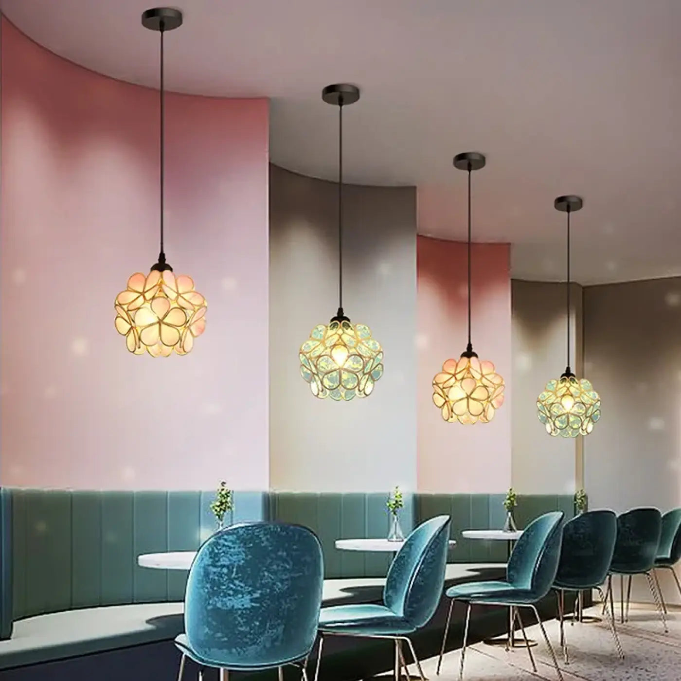 Suspension Luminaire Retro en Verre - Voras