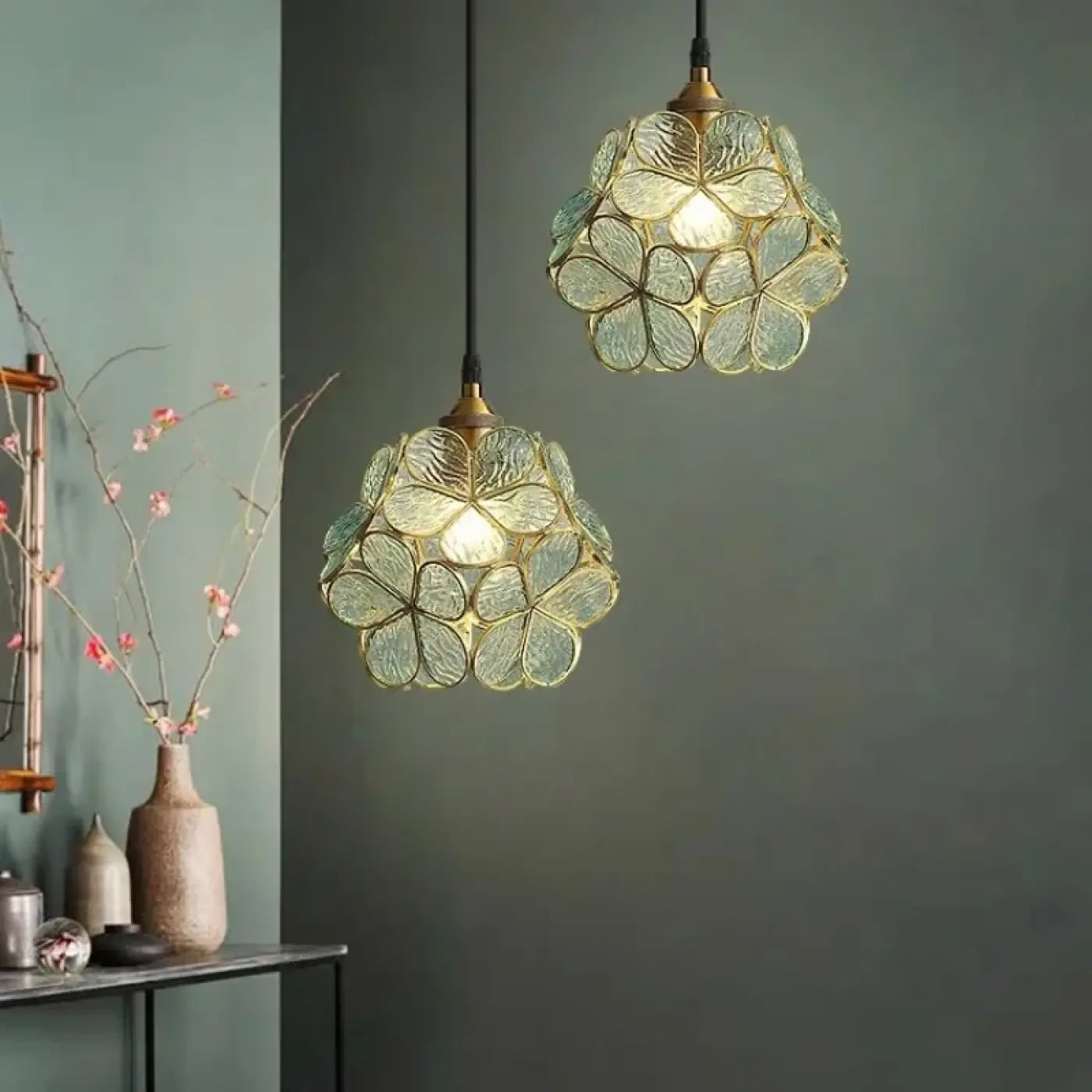 Suspension Luminaire Retro en Verre - Voras