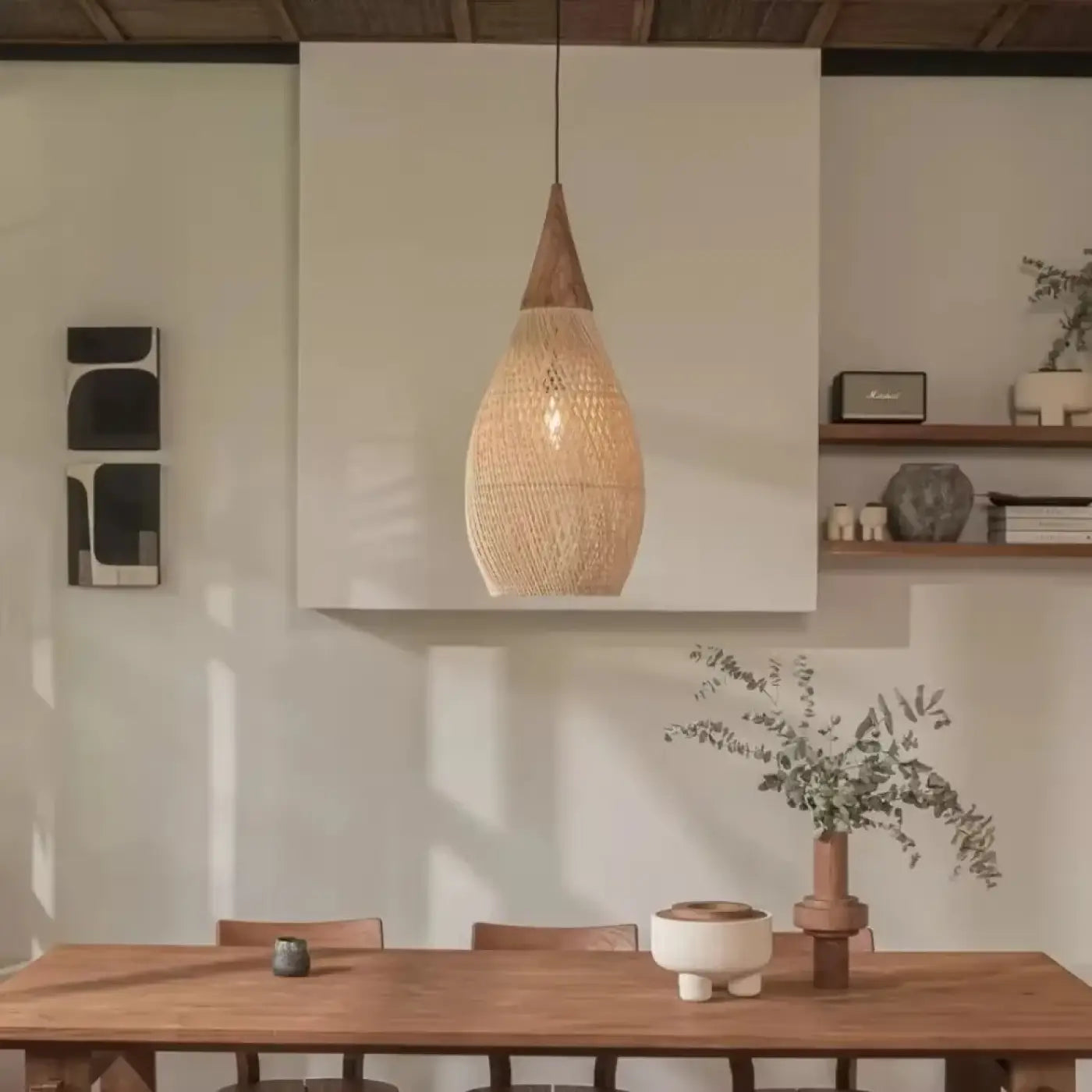 Suspension Luminaire Elegant en Rotin - Naro