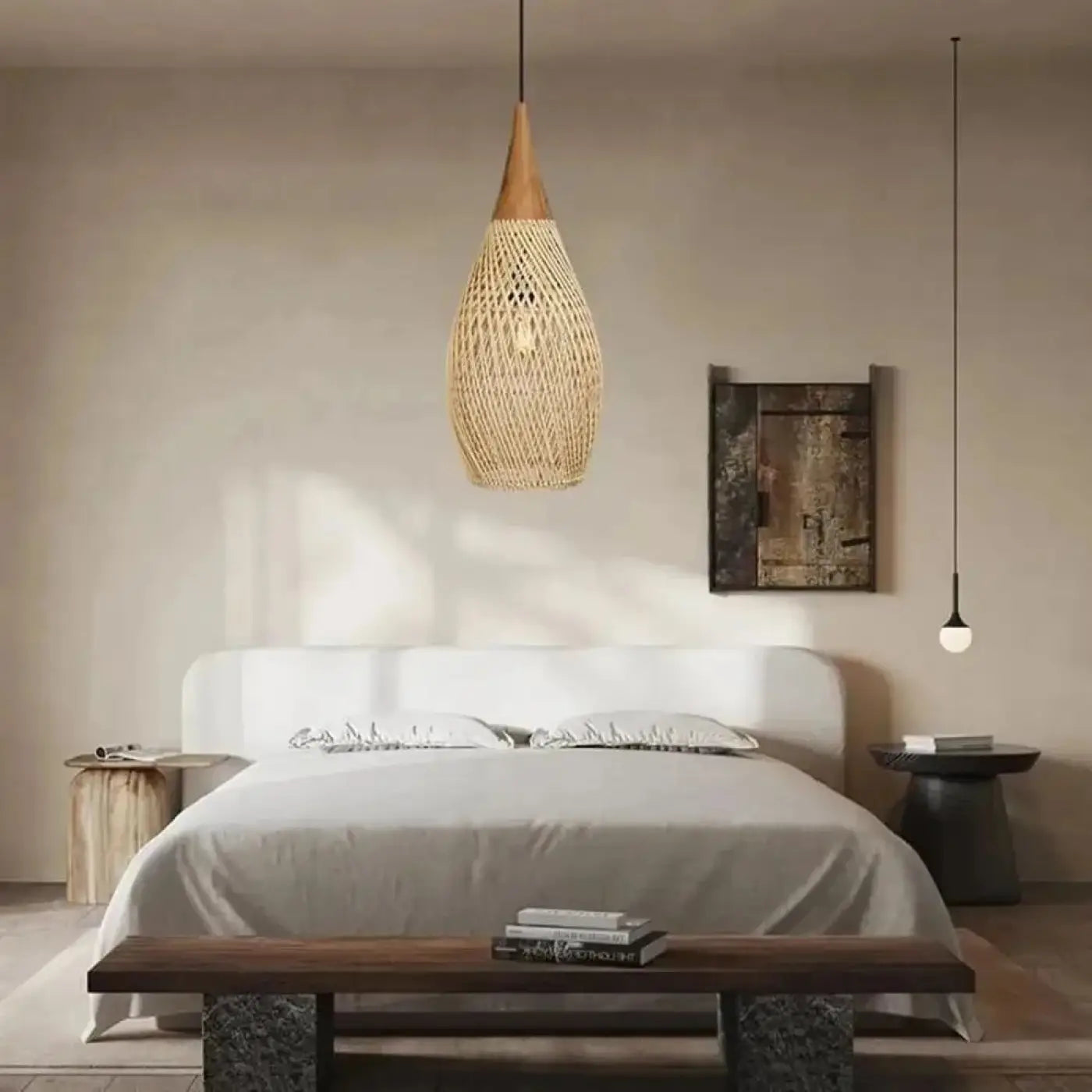 Suspension Luminaire Elegant en Rotin - Naro