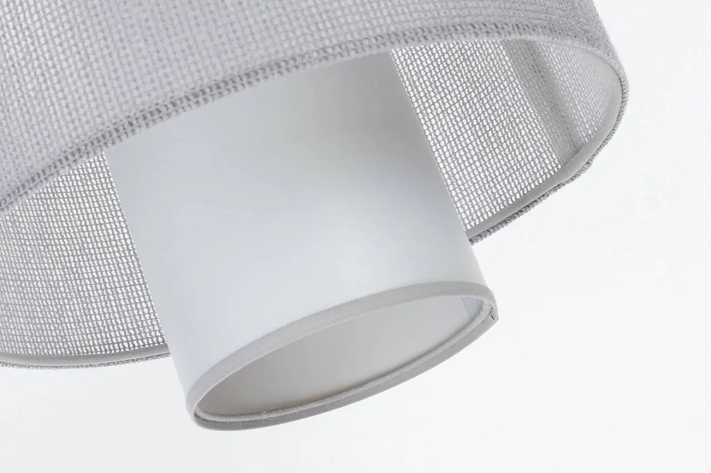 Suspension Luminaire en Tissu - Twin (Gris)