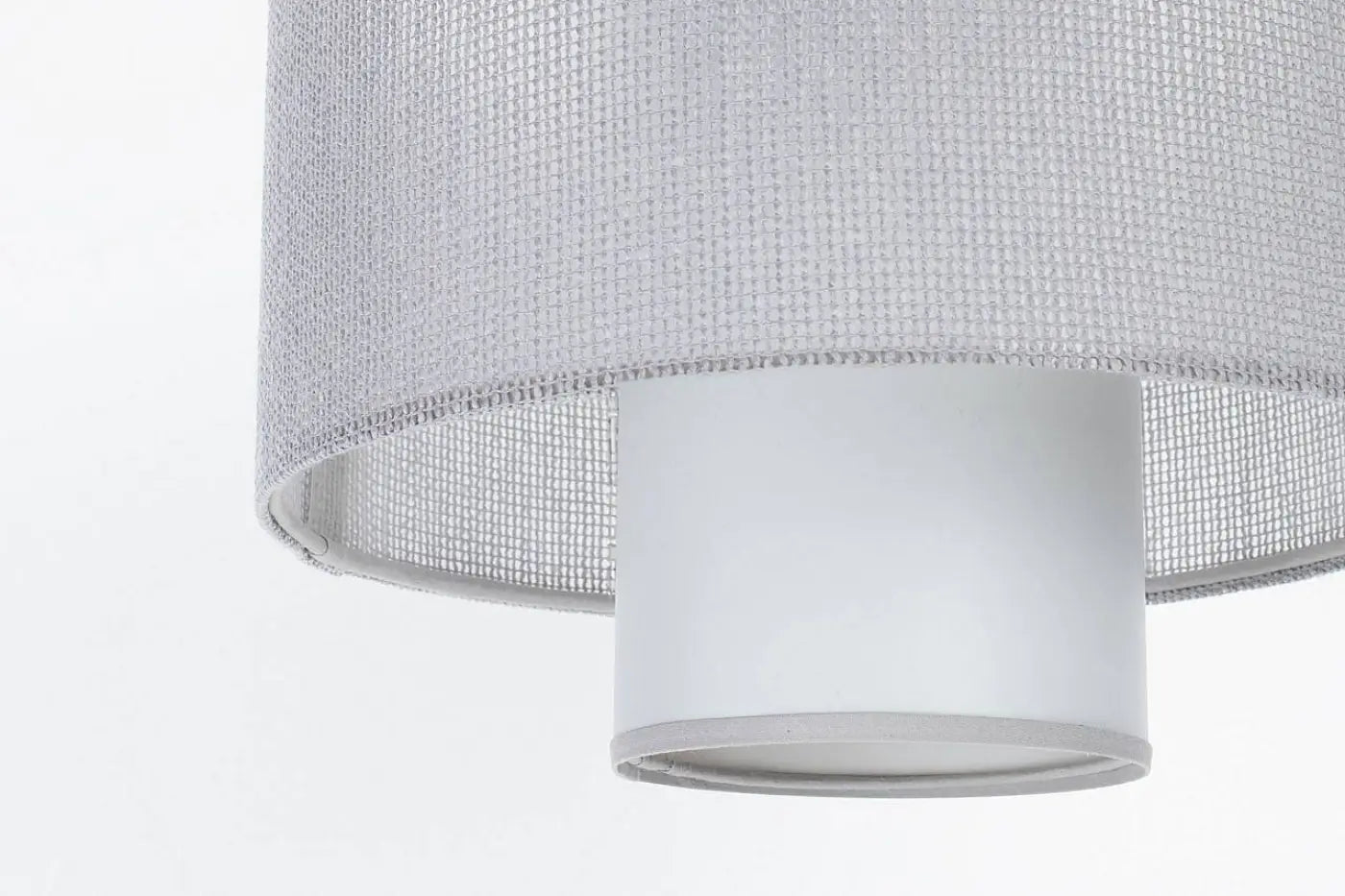 Suspension Luminaire en Tissu - Twin (Gris)