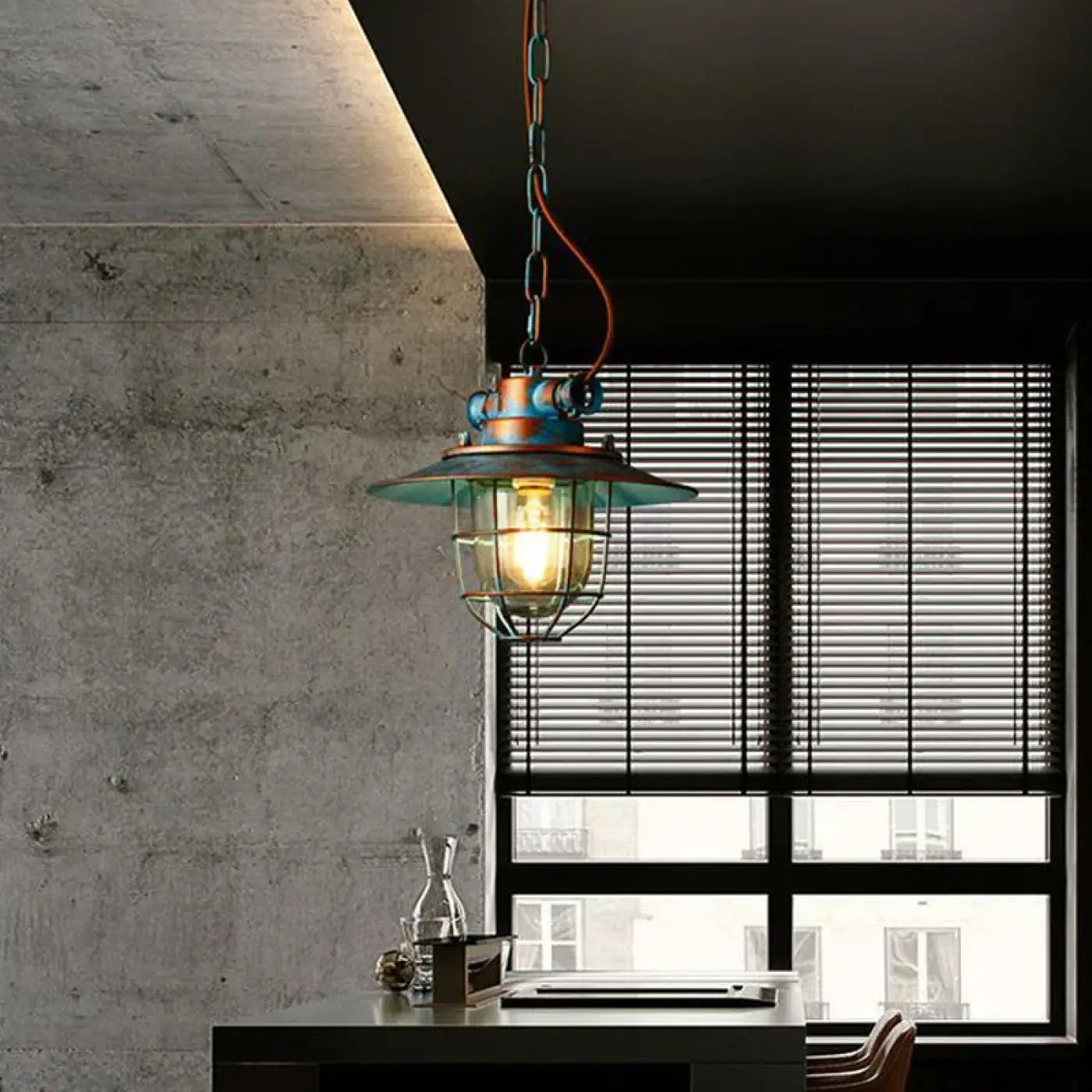 Suspension Luminaire Retro en Metal - Cagel