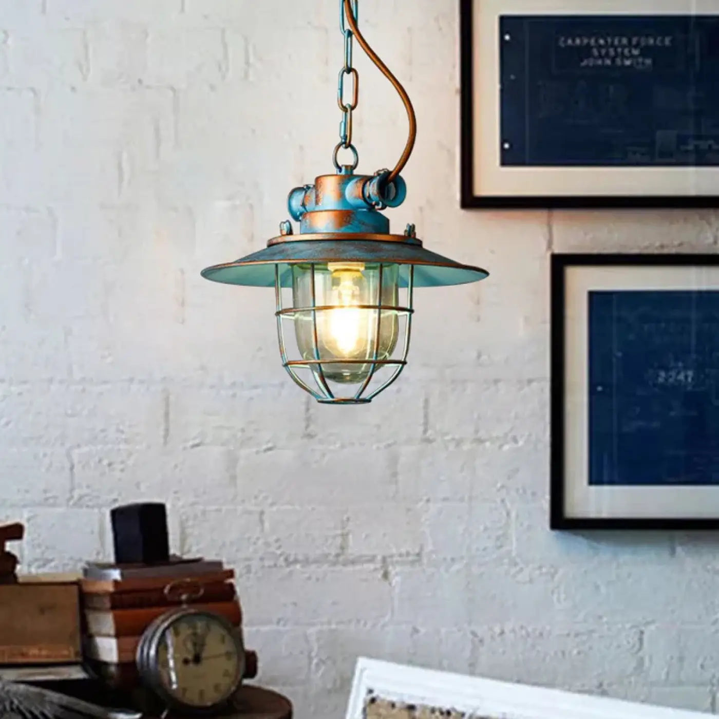 Suspension Luminaire Retro en Metal - Cagel