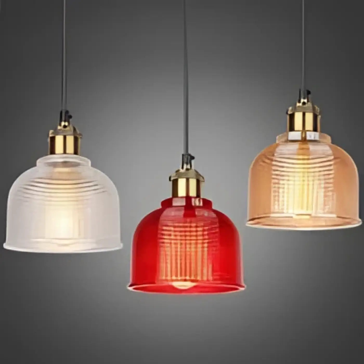 Suspension Luminaire Retro en Verre - Italino