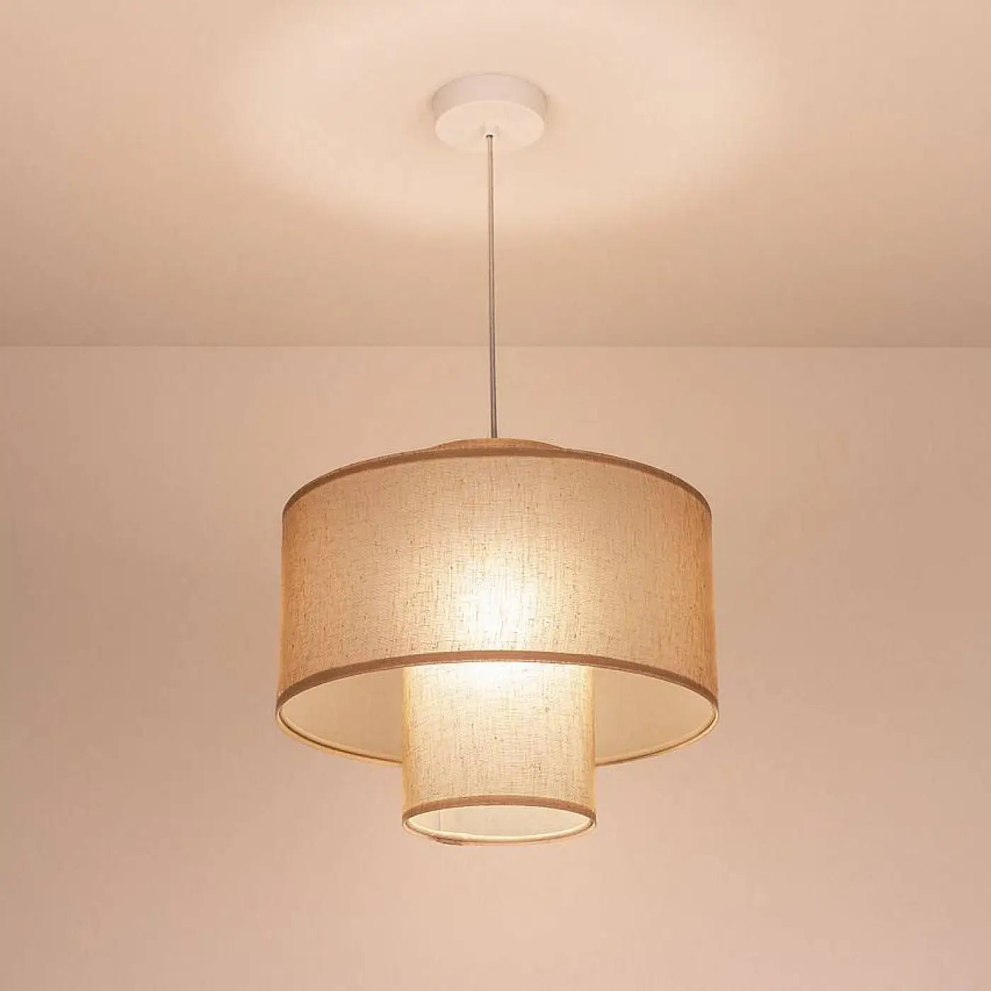 Suspension Luminaire - Twin (Marron Clair)