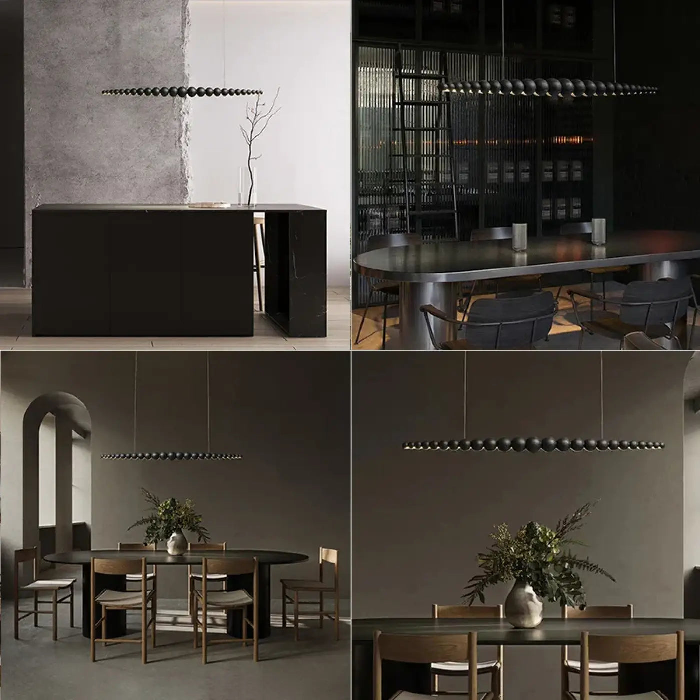 Suspension Luminaire Scandinave en Bois - Mova