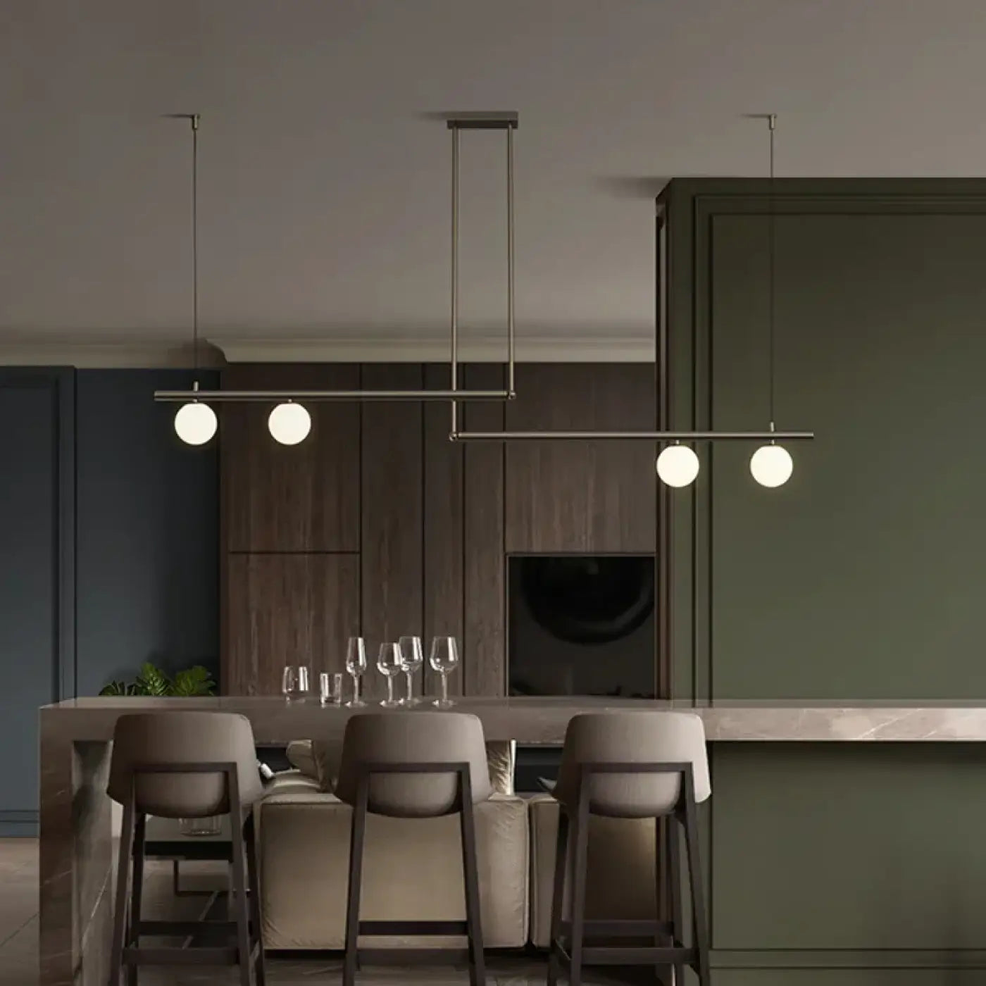 Suspension Luminaire Moderne en Verre - Fordi