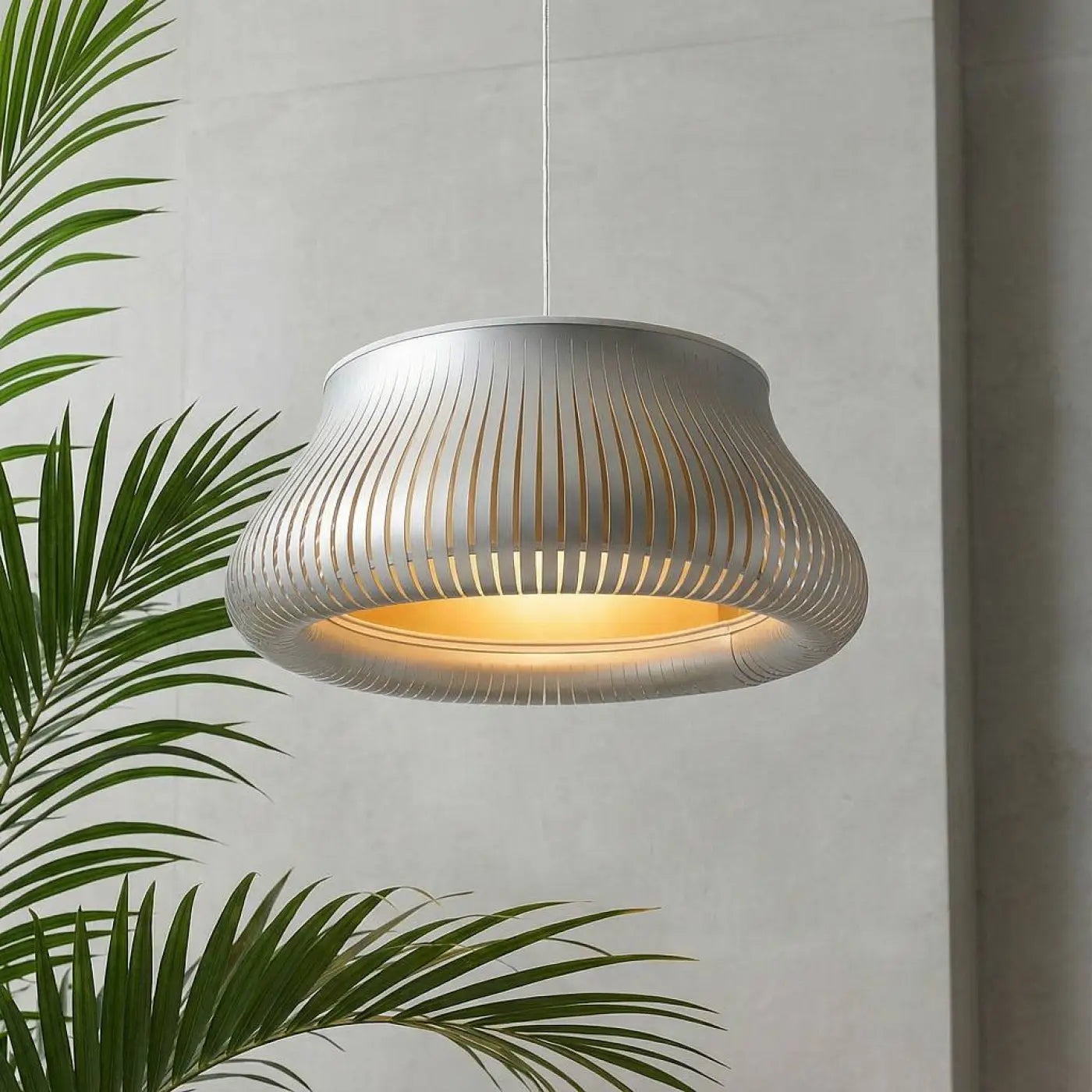 Suspension Luminaire Design - Oblo (Argent/Doré)