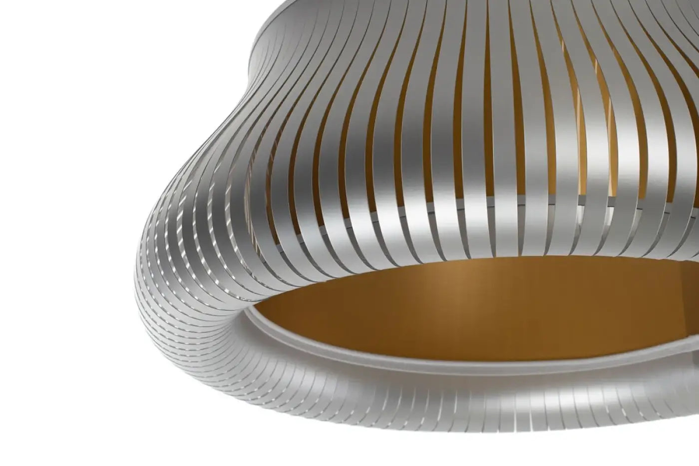 Suspension Luminaire Design - Oblo (Argent/Doré)