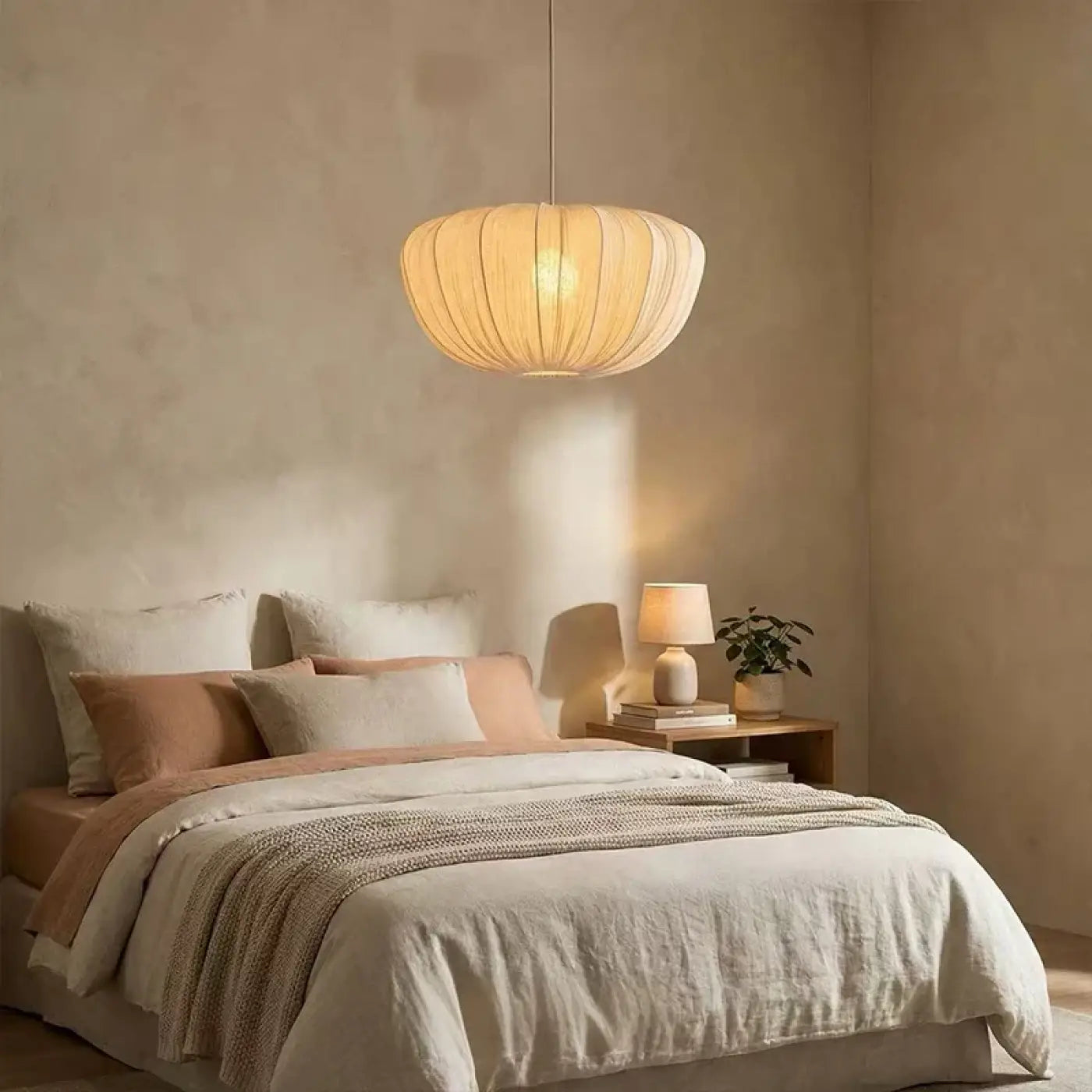 Suspension Luminaire en Tissu - Sai