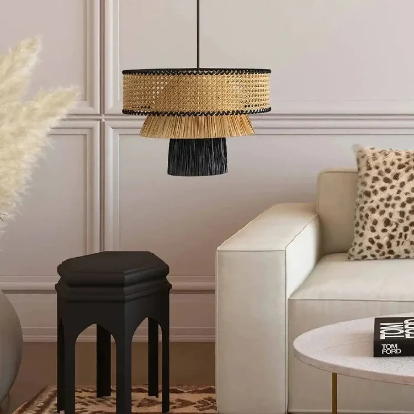 Suspension Luminaire en Bois - Amine