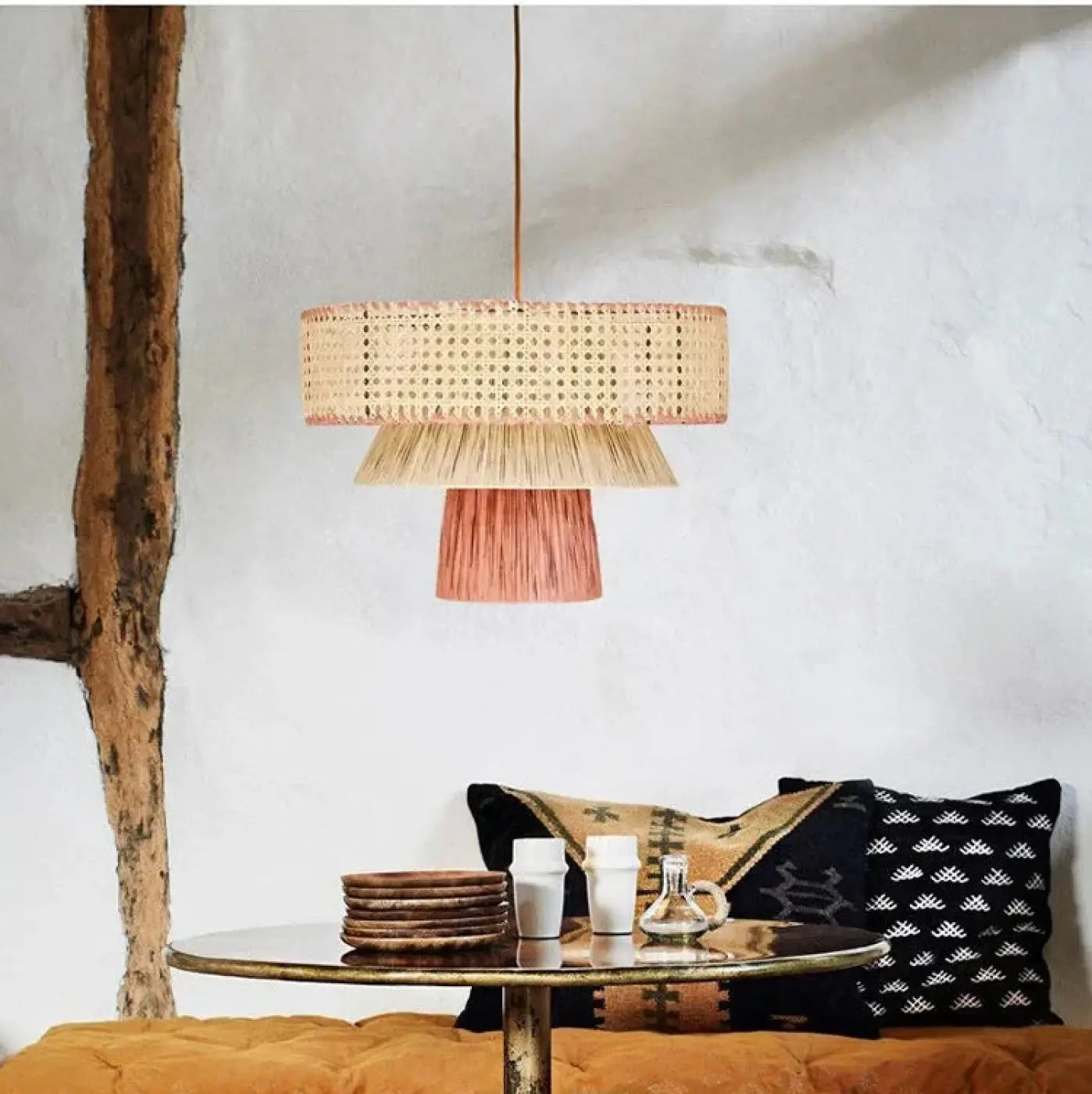 Suspension Luminaire en Bois - Amine