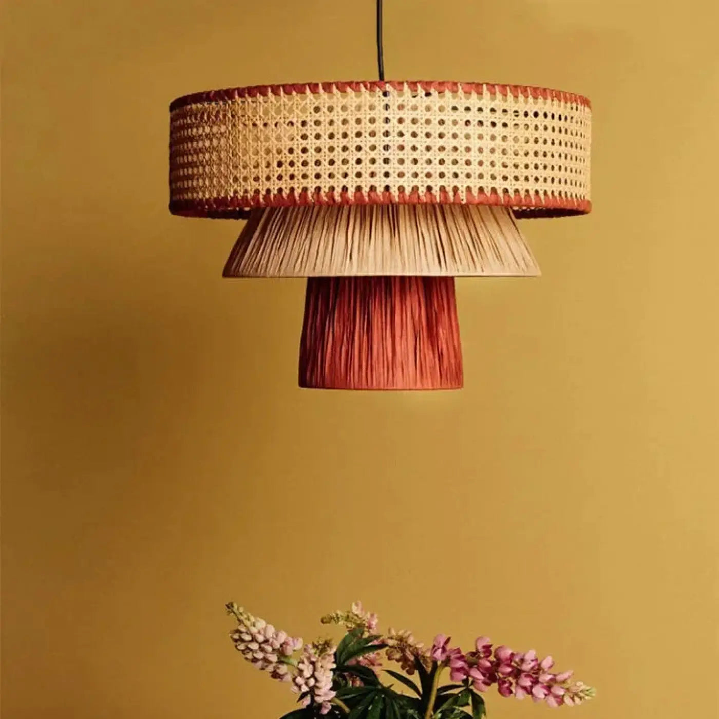 Suspension Luminaire en Bois - Amine