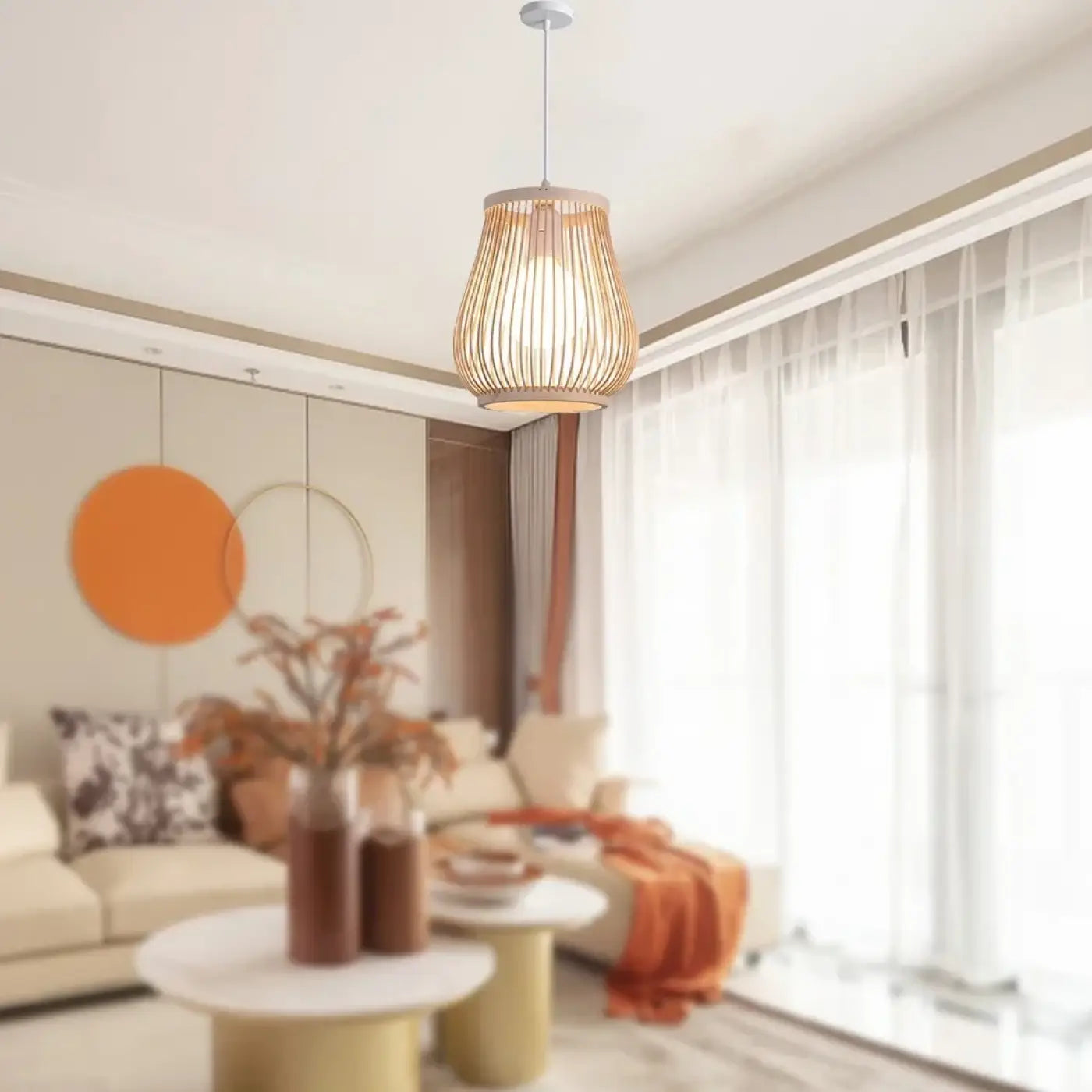 Suspension Luminaire Design en Bambou - Ebam