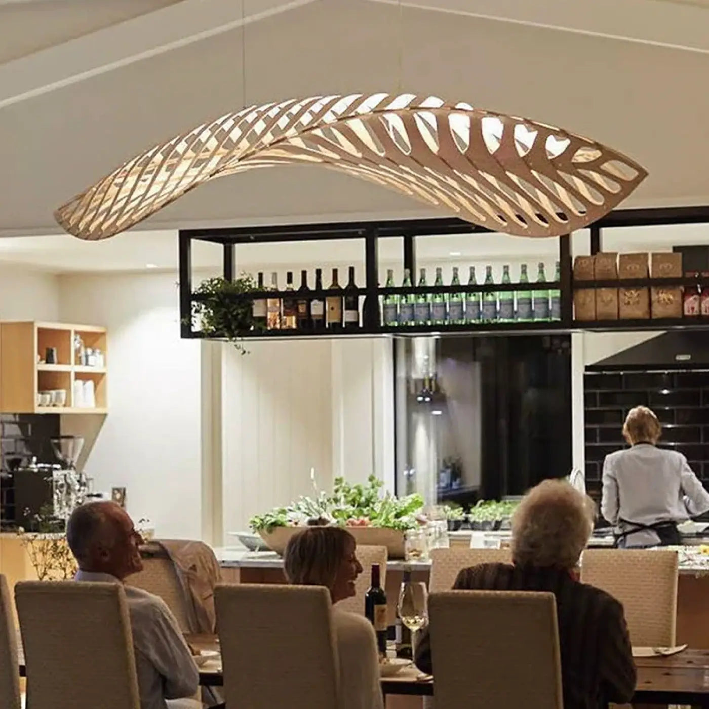 Suspension Luminaire Design en Bambou - Safa
