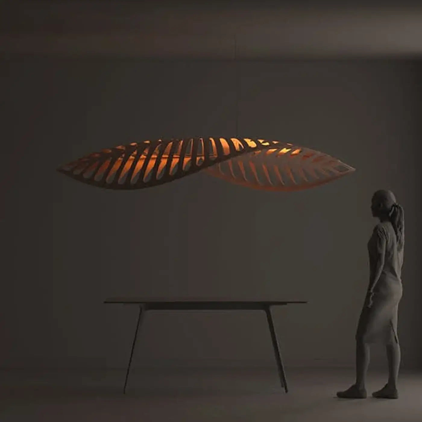 Suspension Luminaire Design en Bambou - Safa