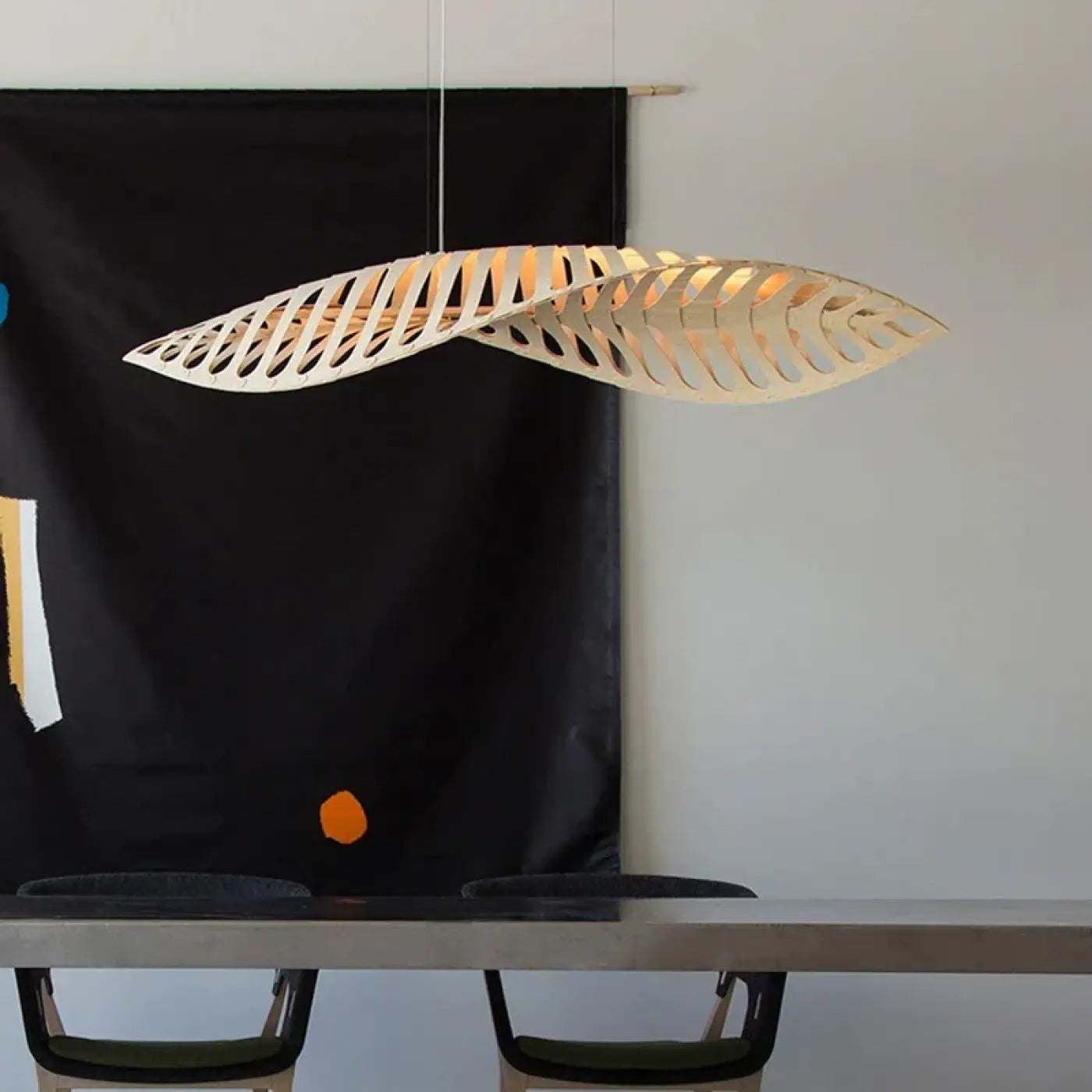 Suspension Luminaire Design en Bambou - Safa