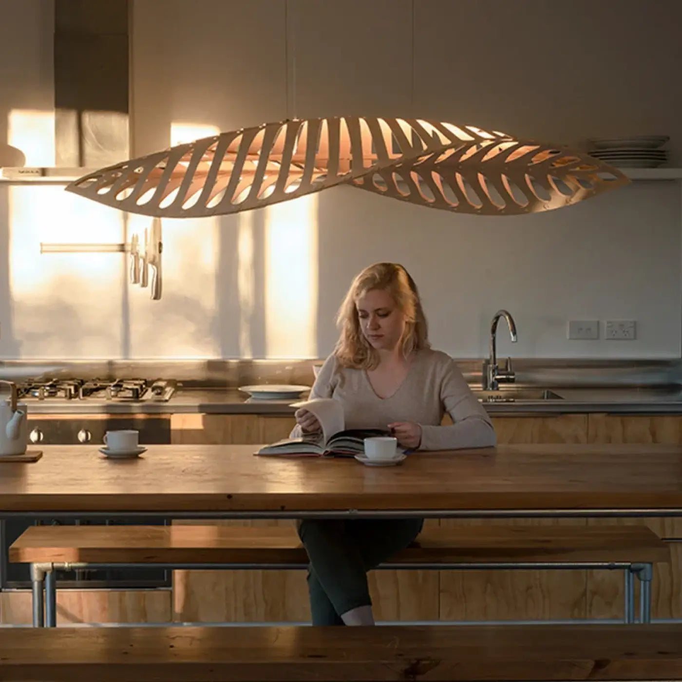 Suspension Luminaire Design en Bambou - Safa