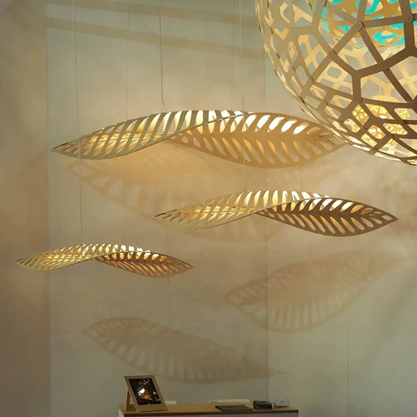 Suspension Luminaire Design en Bambou - Safa