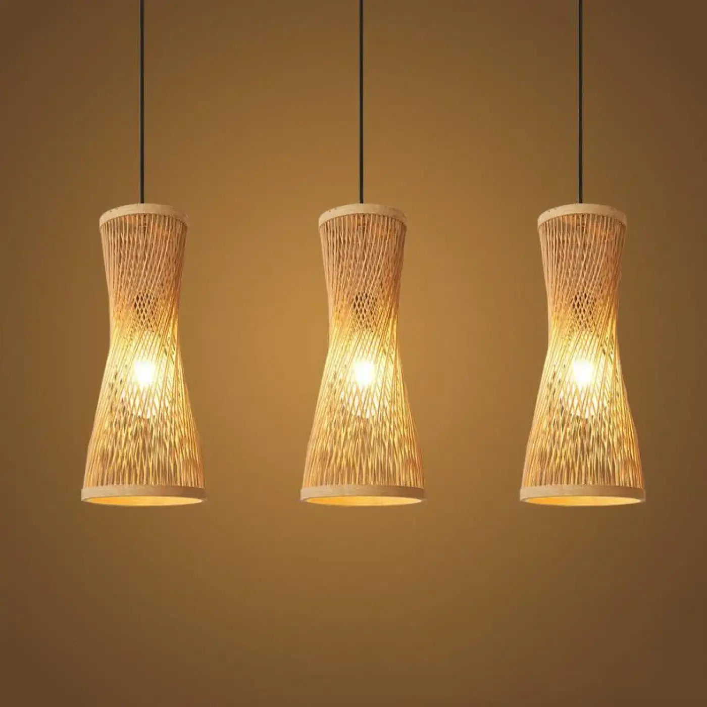 Suspension Luminaire en Bambou - Mido
