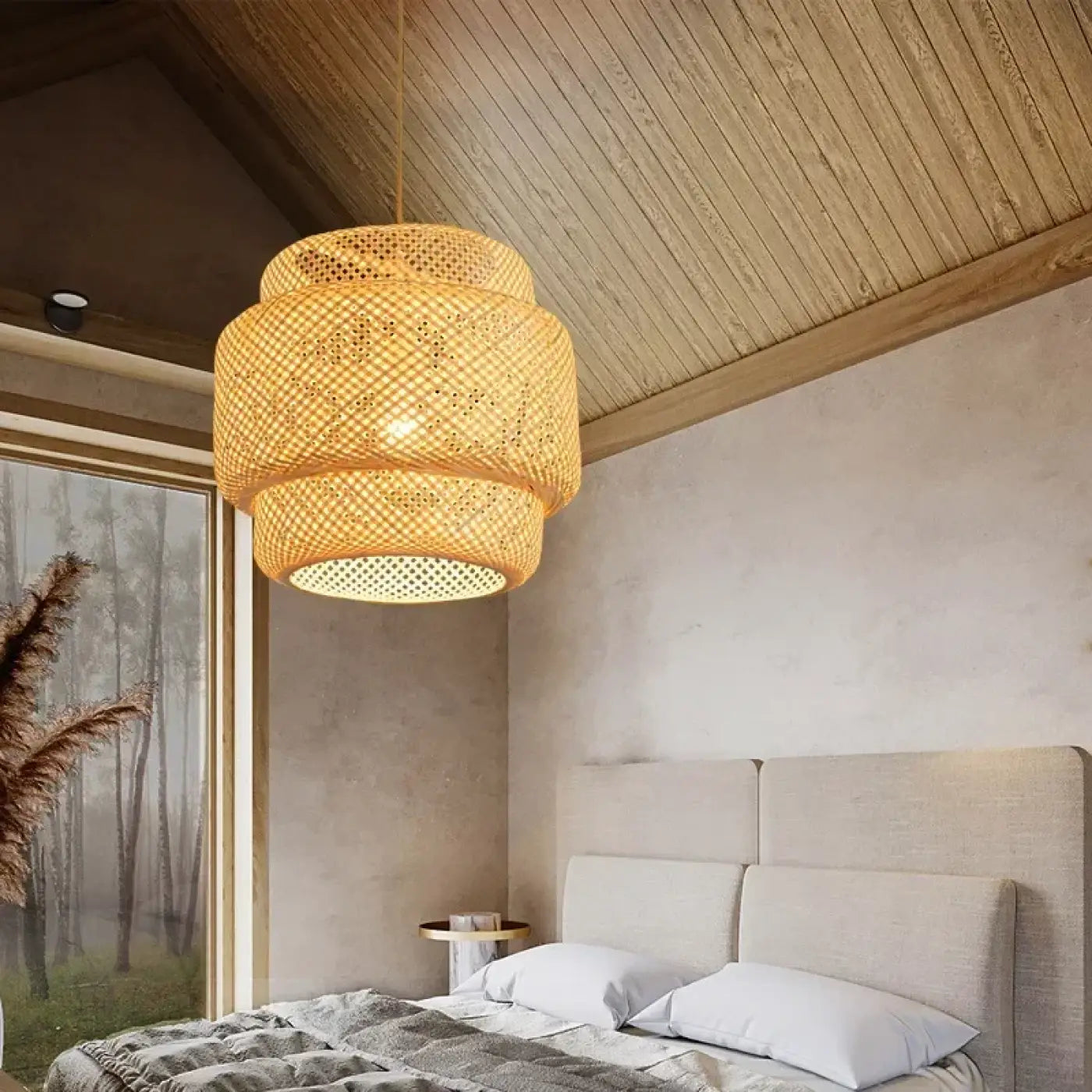 Suspension Luminaire Moderne en Bambou - Tisso