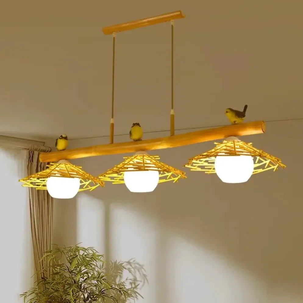 Suspension Luminaire en Bambou - Volantis