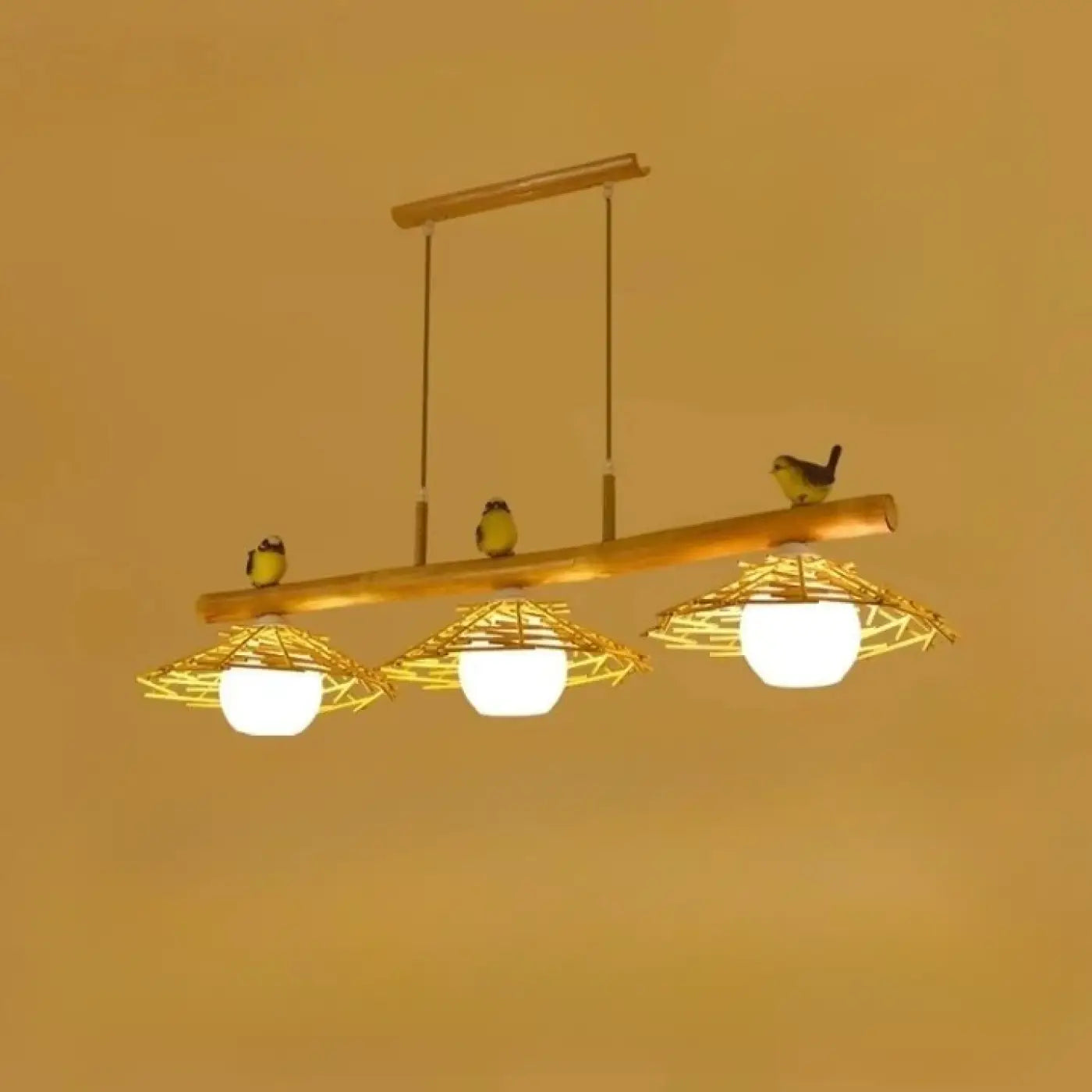 Suspension Luminaire en Bambou - Volantis