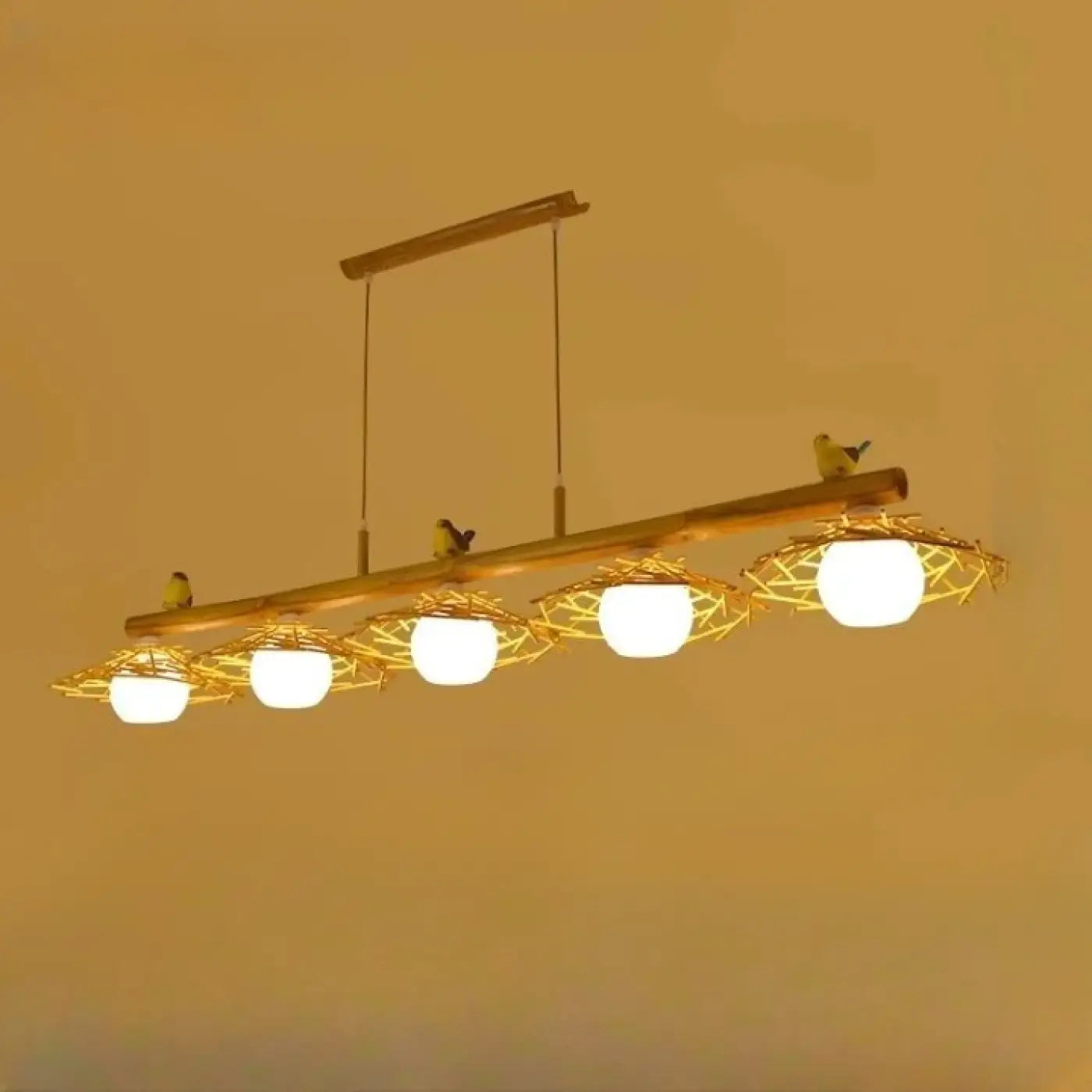 Suspension Luminaire en Bambou - Volantis