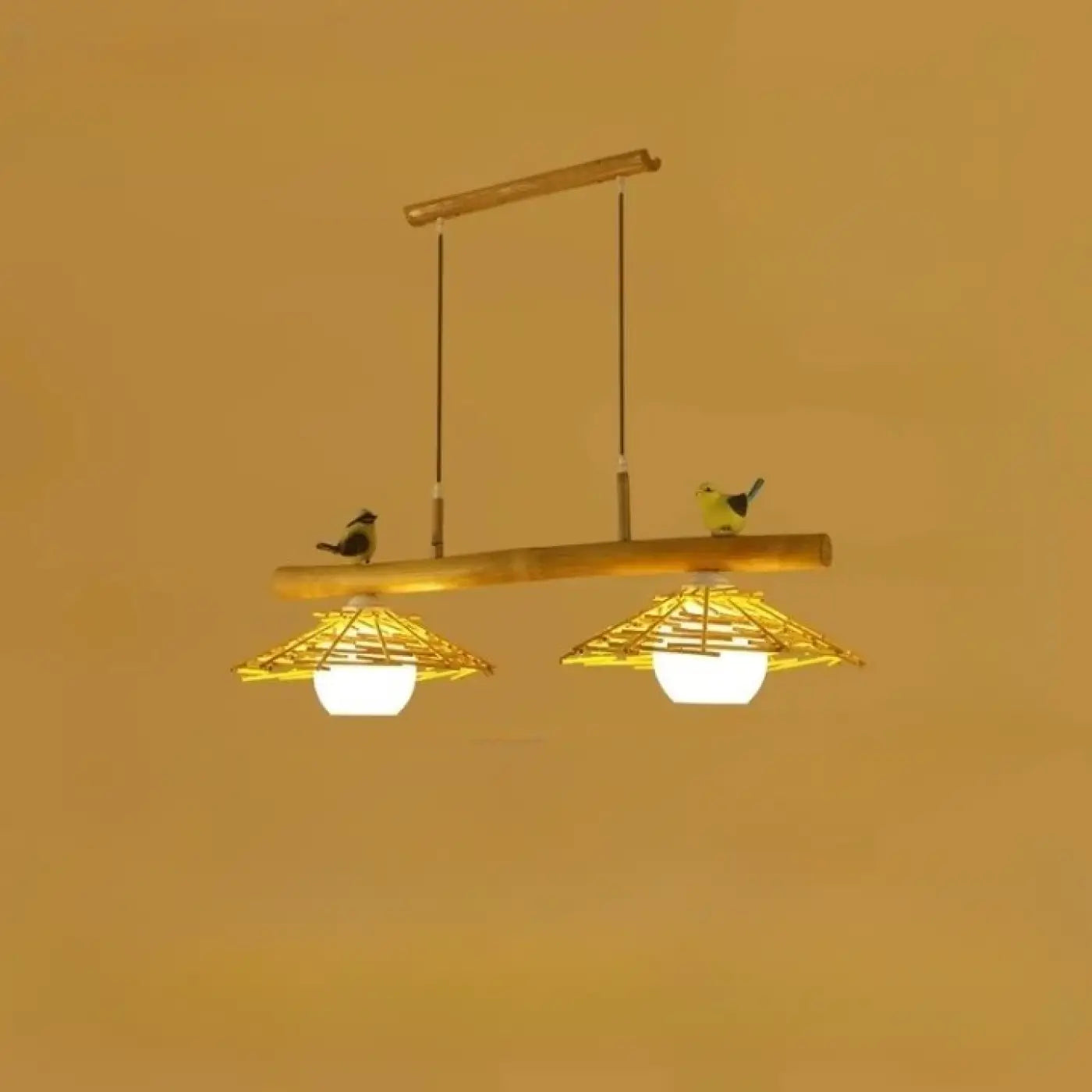 Suspension Luminaire en Bambou - Volantis