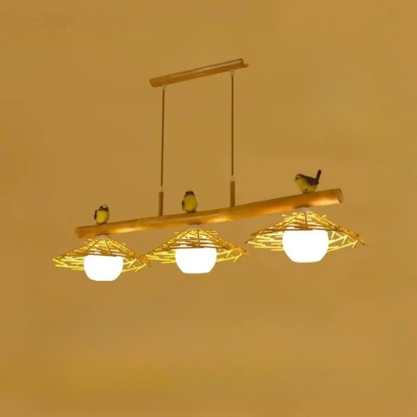 Suspension Luminaire en Bambou - Volantis