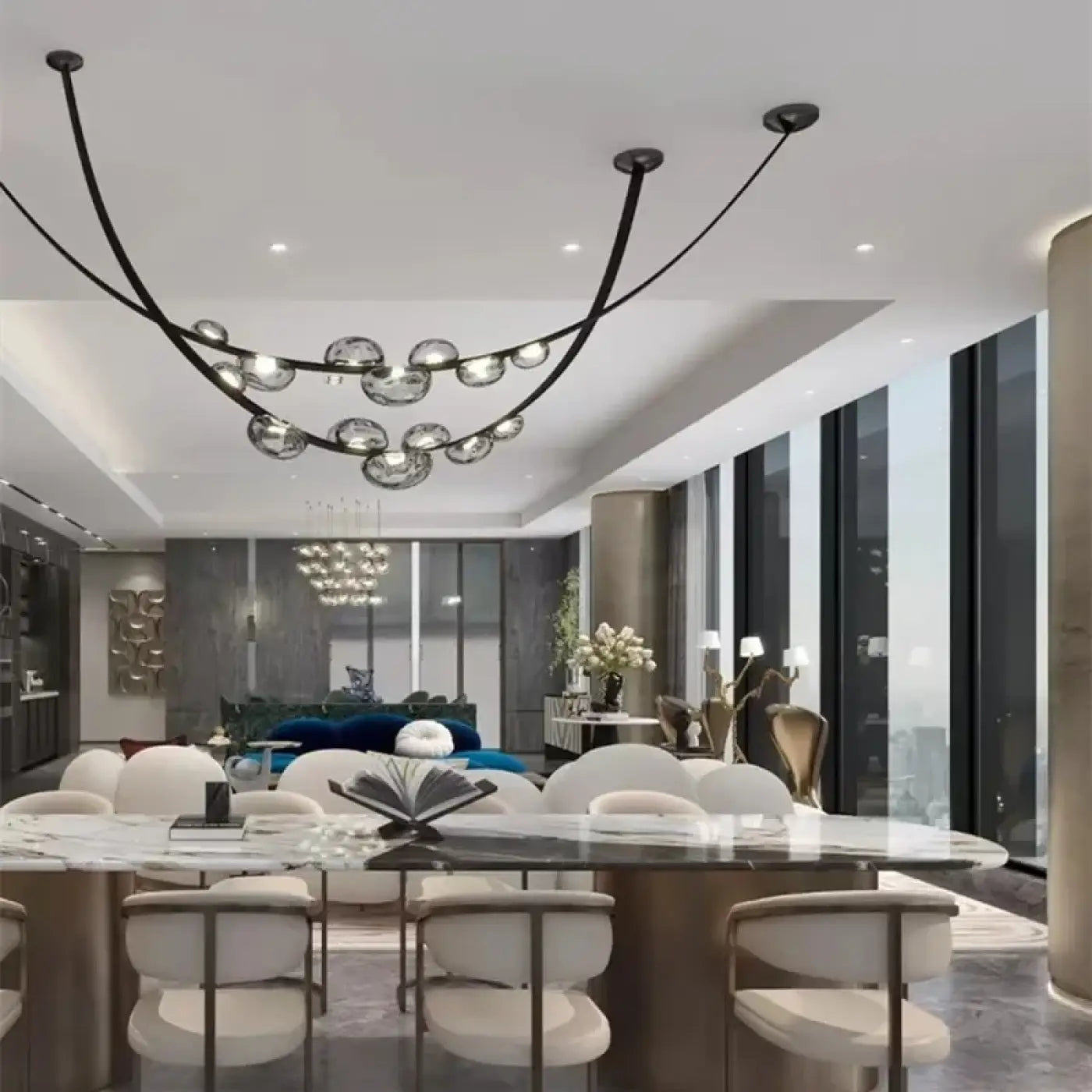 Suspension Luminaire - Cuir