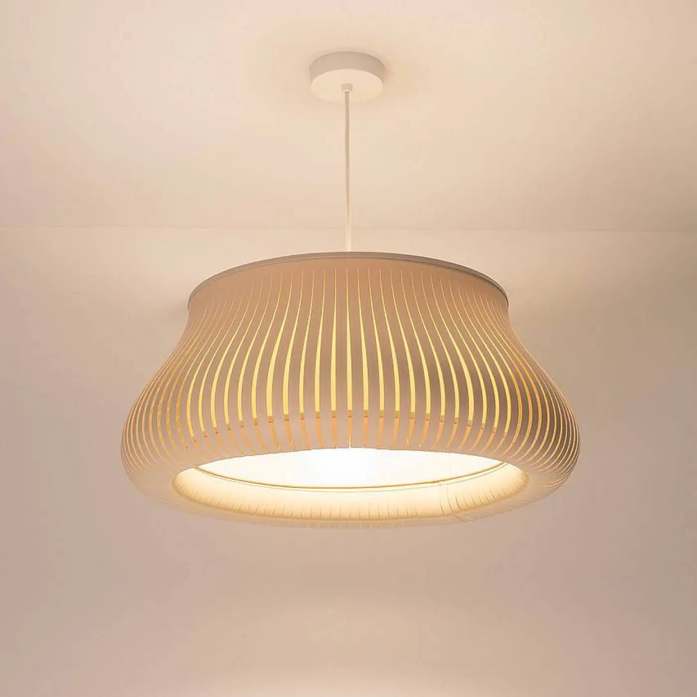 Suspension Luminaire Design - Oblo (Beige)