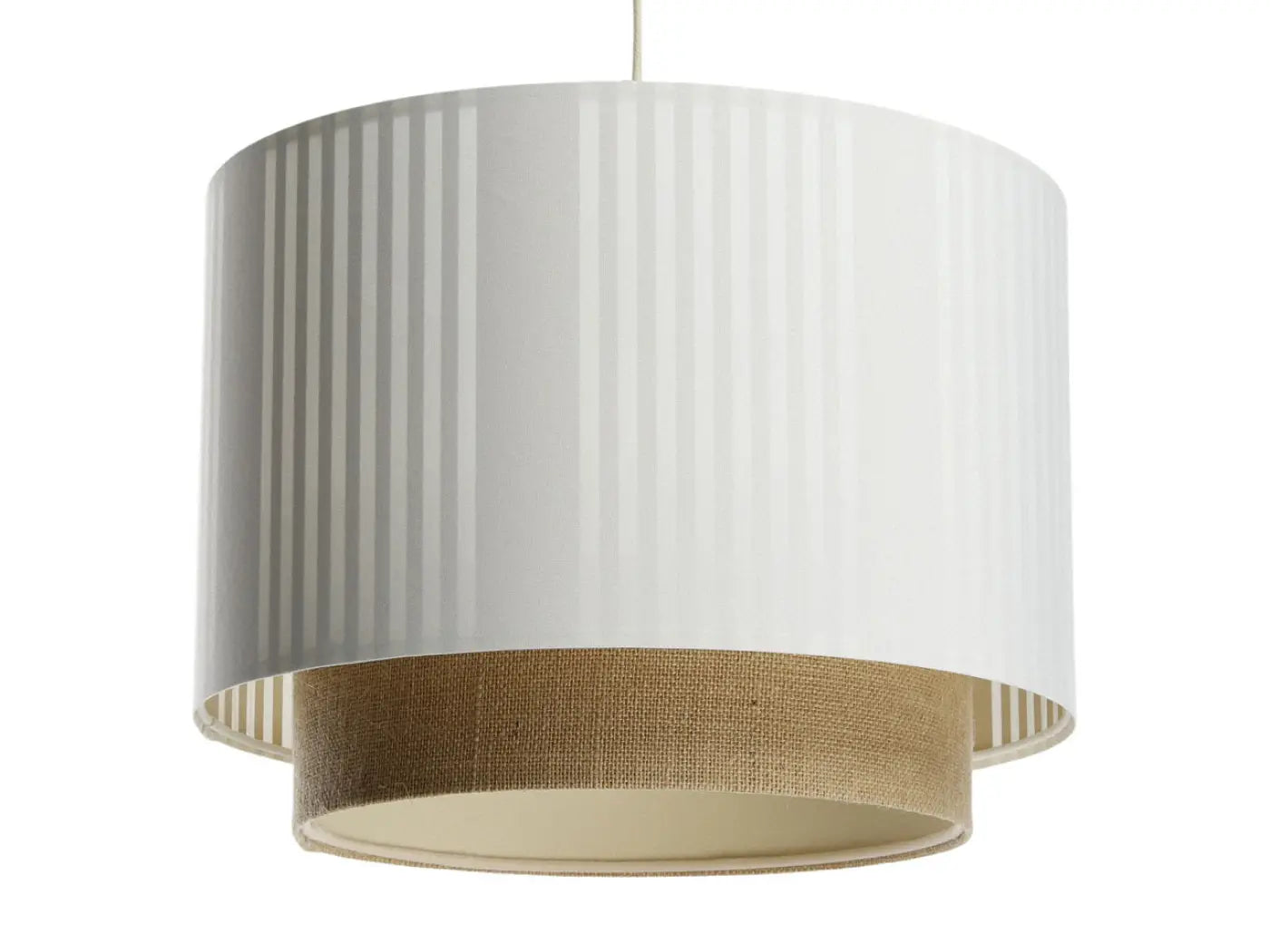 Suspension Luminaire Design - Duo Lami Line (Blanc/Beige/Ecru)