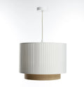 Suspension Luminaire Design - Duo Lami Line (Blanc/Beige/Ecru)