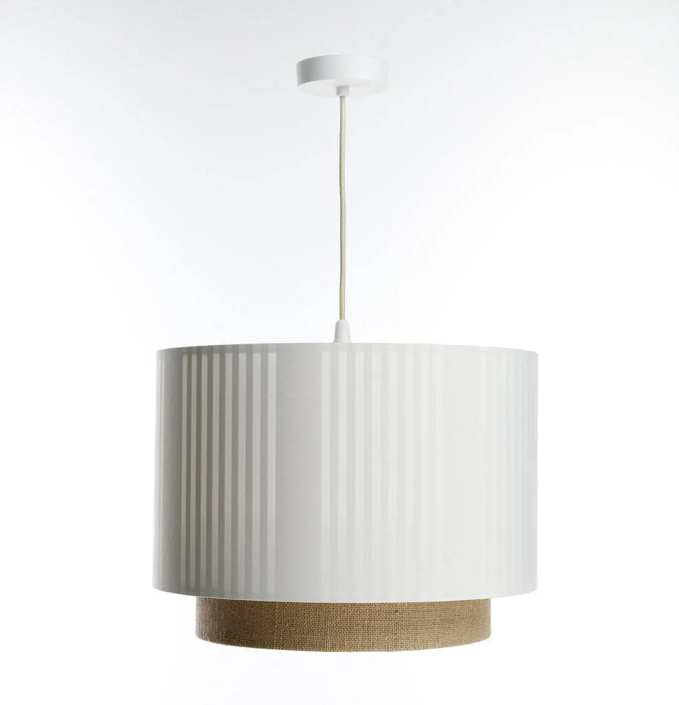 Suspension Luminaire Design - Duo Lami Line (Blanc/Beige/Ecru)