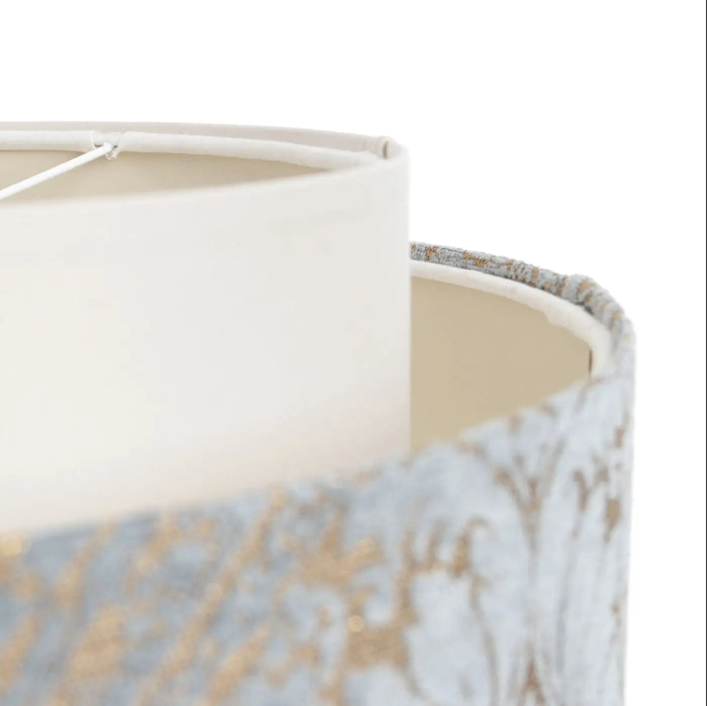 Suspension Luminaire Chic - Doblo (Crème/Bleu Clair/Ecru)