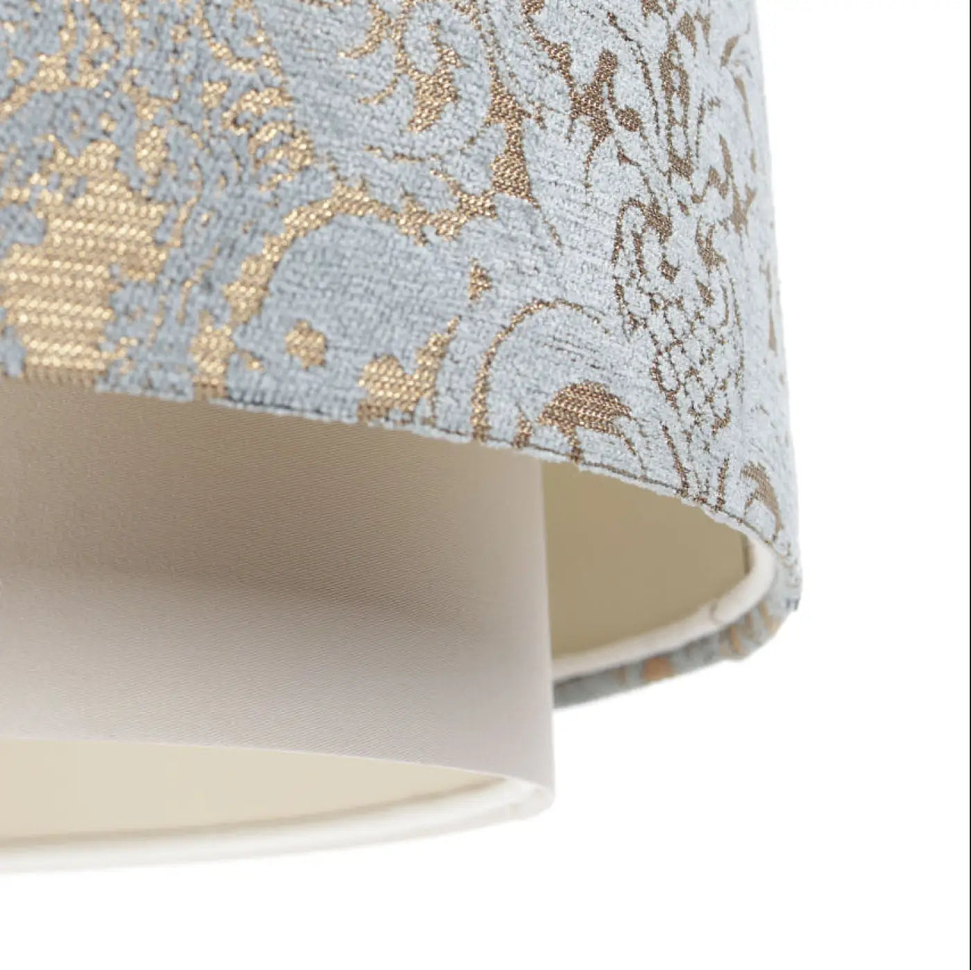 Suspension Luminaire Chic - Doblo (Crème/Bleu Clair/Ecru)