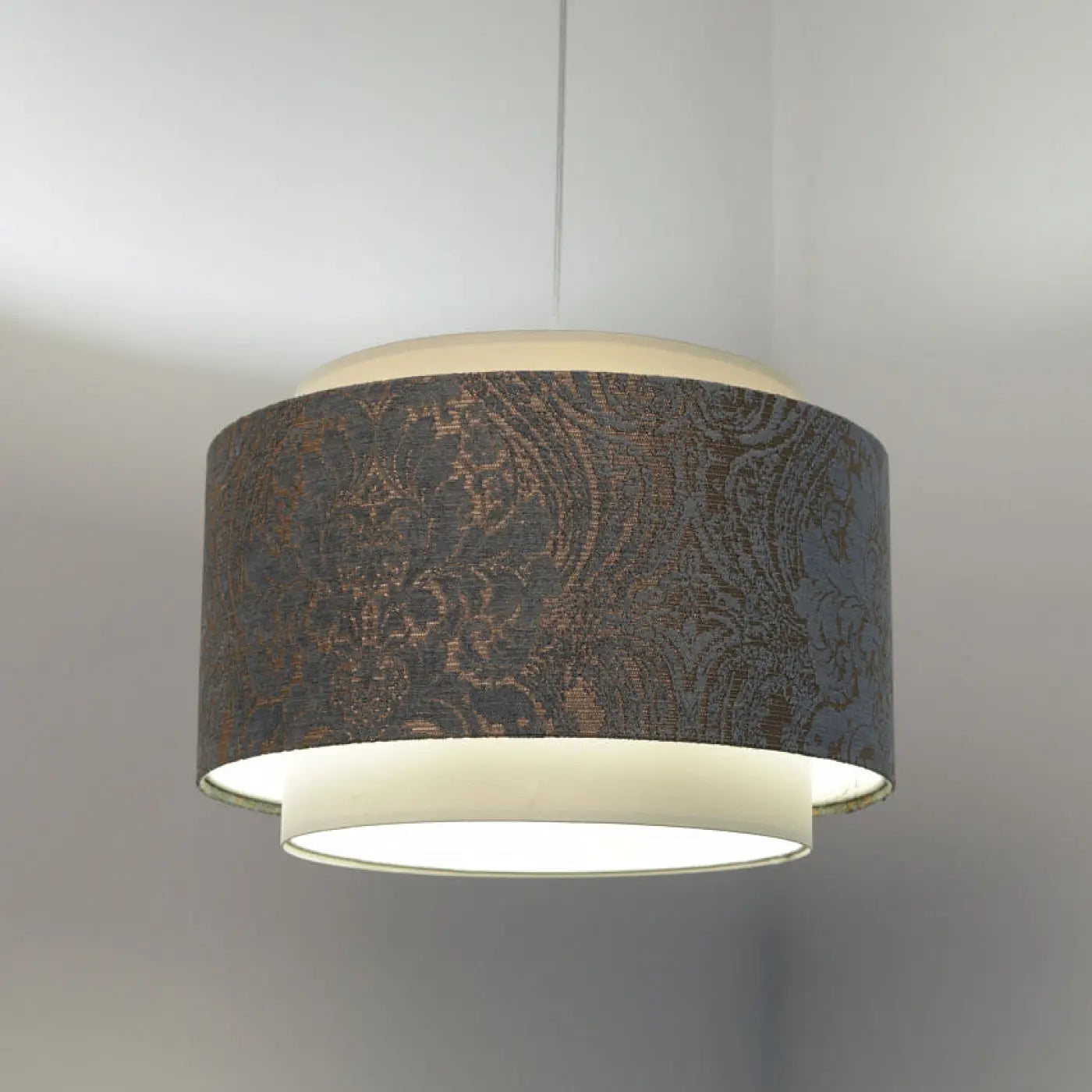 Suspension Luminaire Chic - Doblo (Crème/Bleu Clair/Ecru)