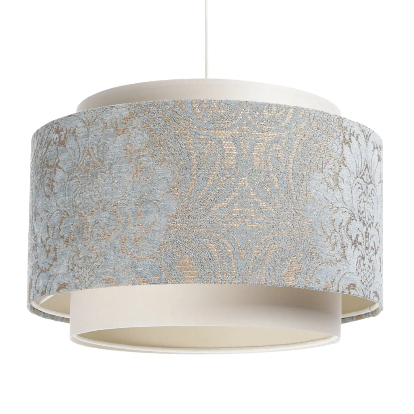 Suspension Luminaire Chic - Doblo (Crème/Bleu Clair/Ecru)