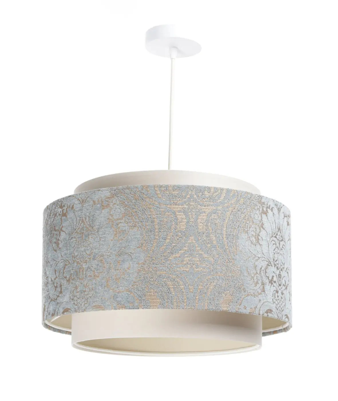 Suspension Luminaire Chic - Doblo (Crème/Bleu Clair/Ecru)