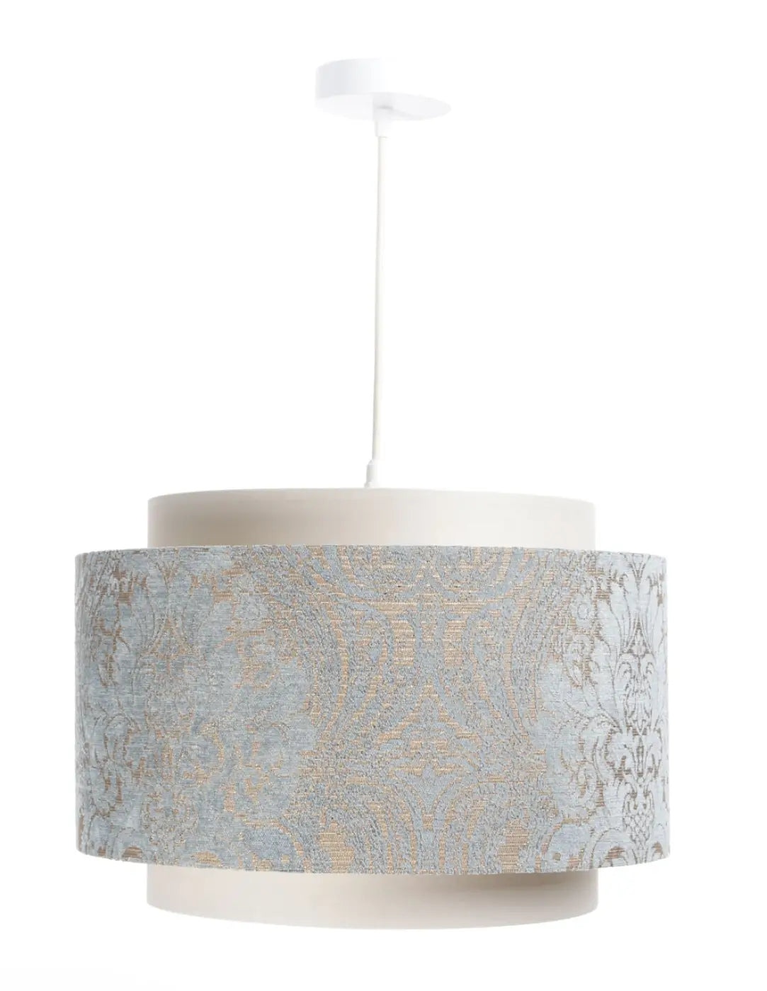 Suspension Luminaire Chic - Doblo (Crème/Bleu Clair/Ecru)
