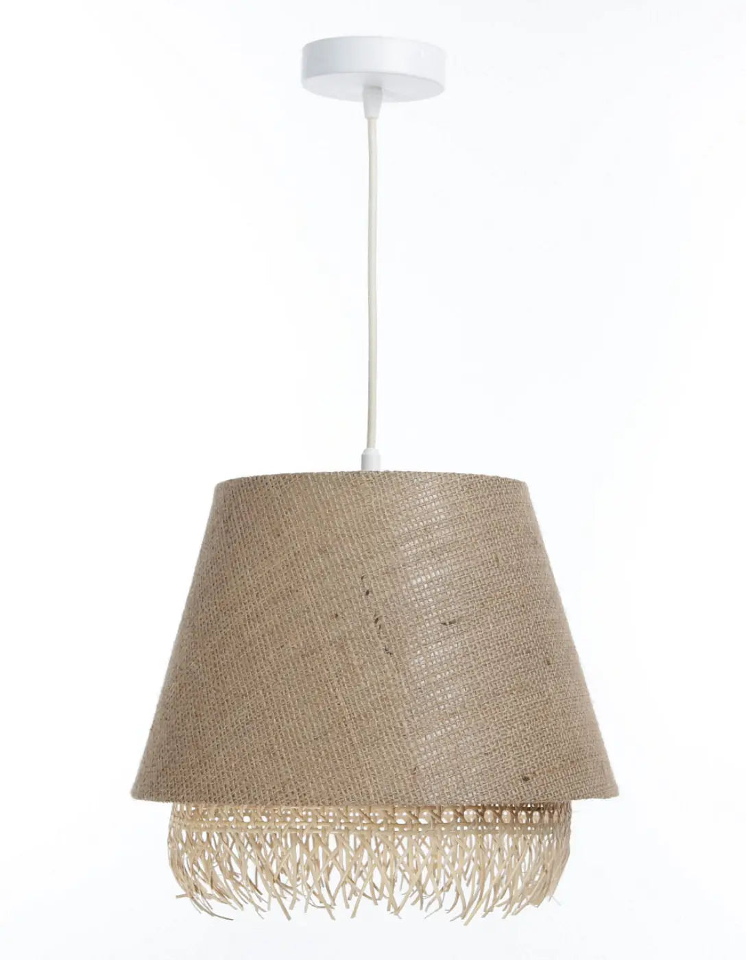 Suspension Luminaire Moderne en Rotin - Sensei Rattan (Beige)
