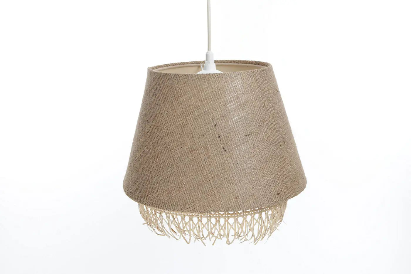 Suspension Luminaire Moderne en Rotin - Sensei Rattan (Beige)
