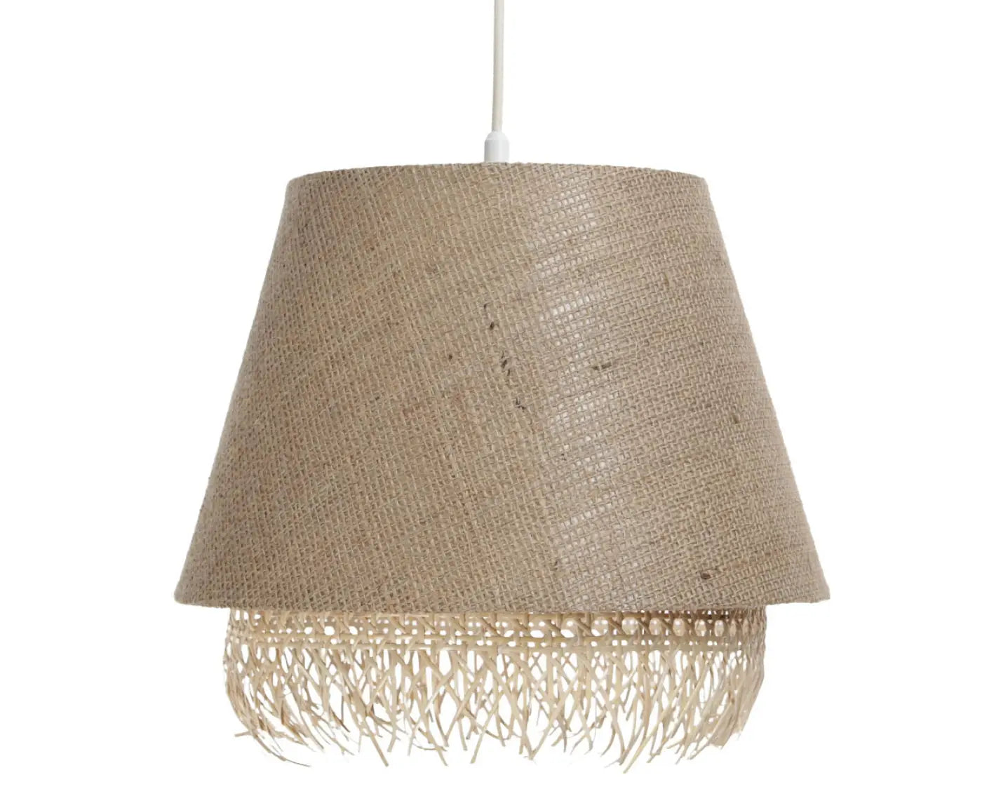 Suspension Luminaire Moderne en Rotin - Sensei Rattan (Beige)