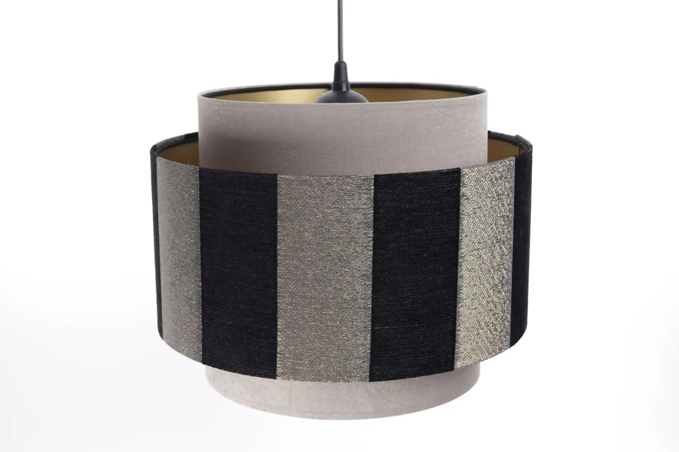 Suspension Luminaire Moderne - Doblo (Gris/Noir/Doré)