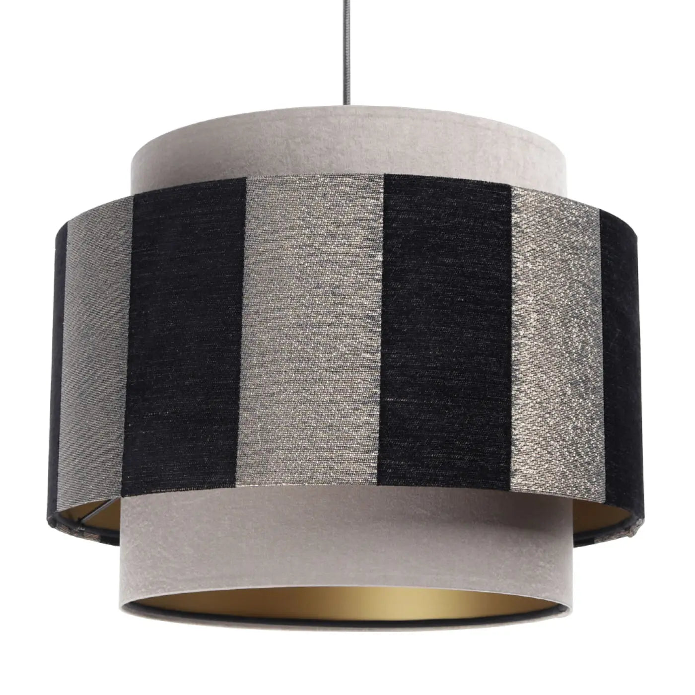 Suspension Luminaire Moderne - Doblo (Gris/Noir/Doré)