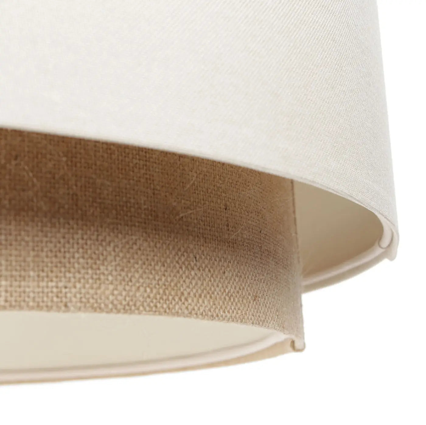 Suspension Luminaire Boheme en Tissu - Doblo Boho 60 Cm (Beige)