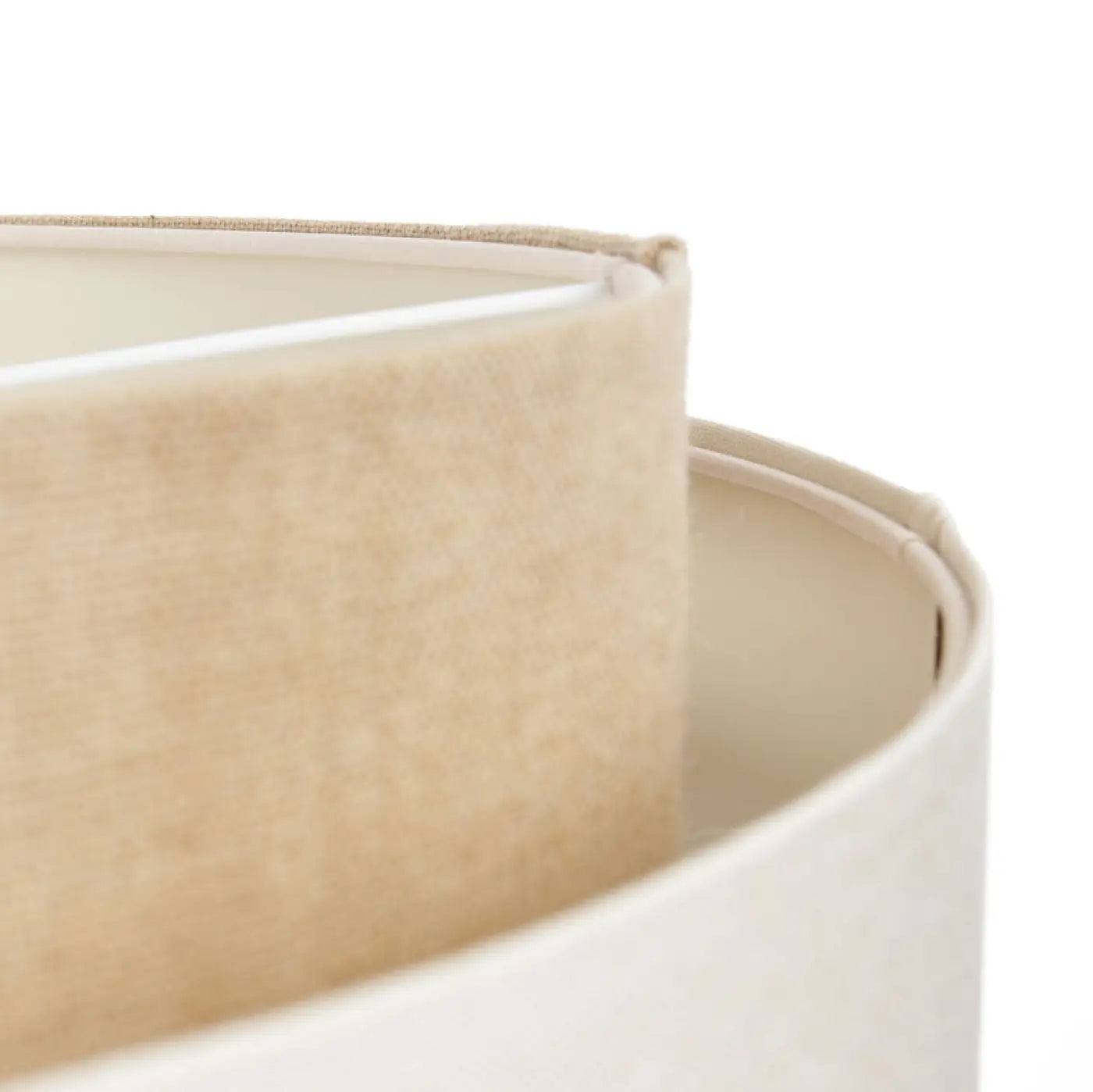 Suspension Luminaire Boheme en Tissu - Doblo Boho 60 Cm (Beige)